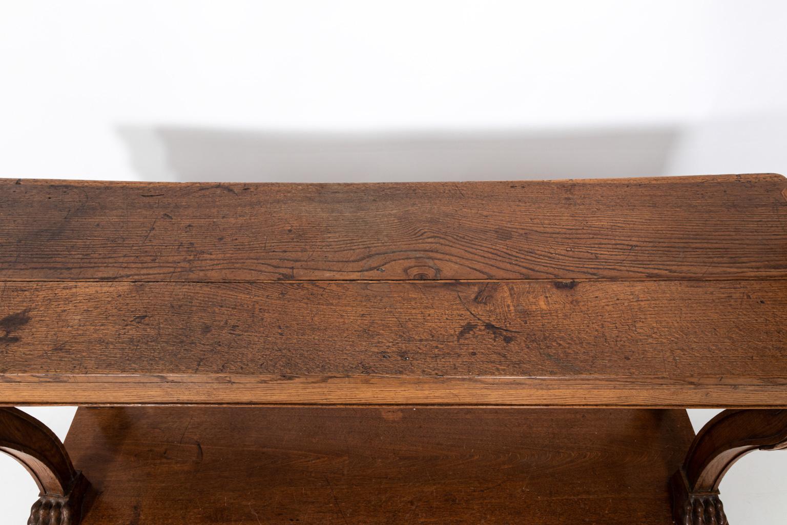Late 19th Century French Oak Hunt Board 5