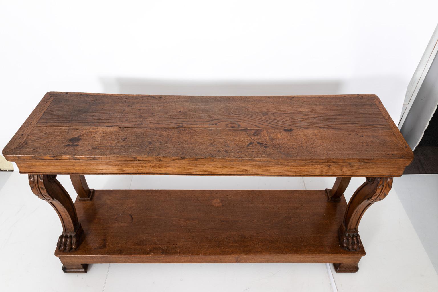 Late 19th Century French Oak Hunt Board 6