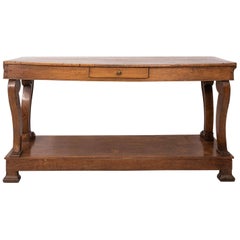 Late 19th Century French Oak Hunt Board