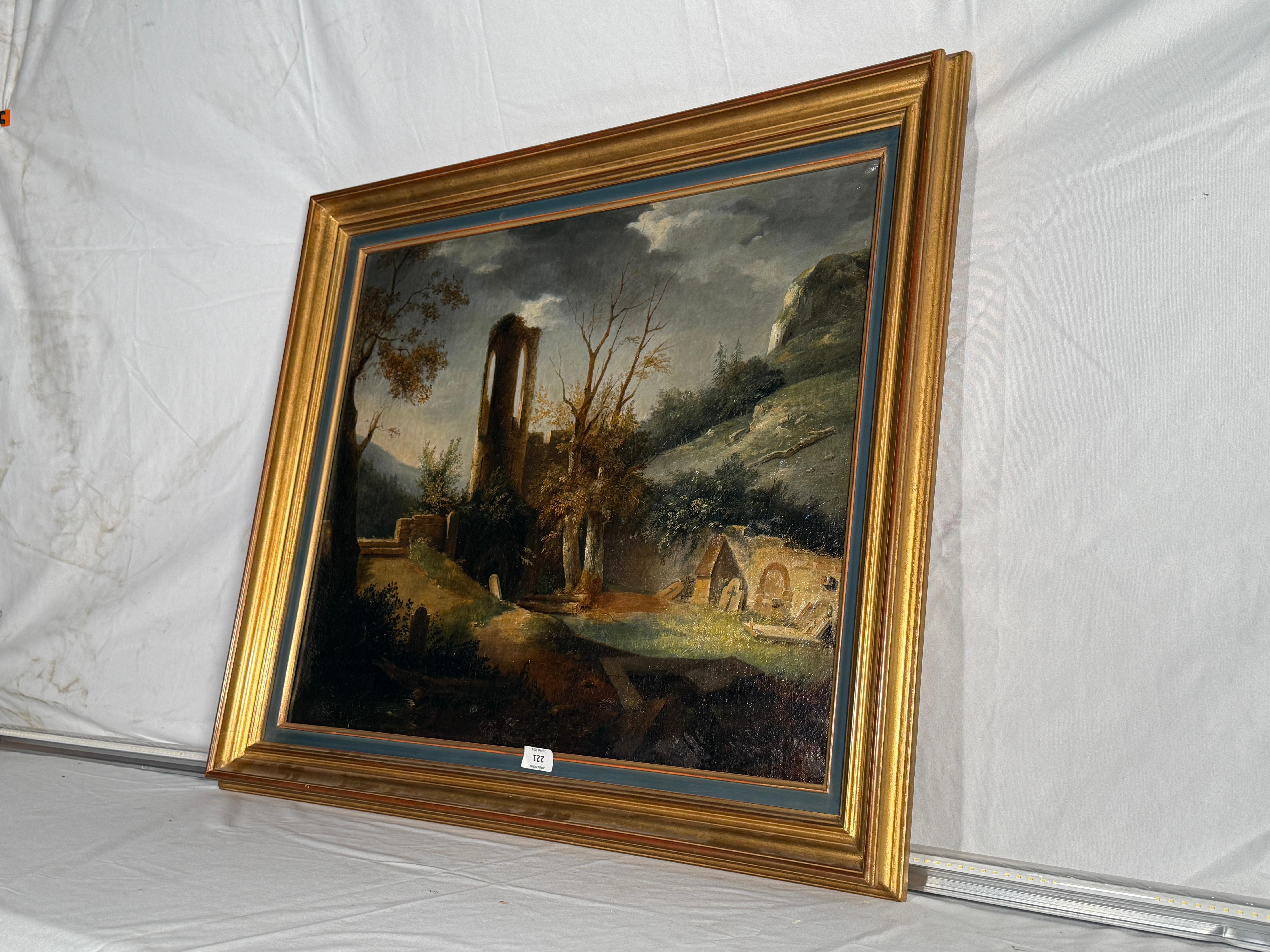 Barbizon School Late 19th Century French Oil Painting of 