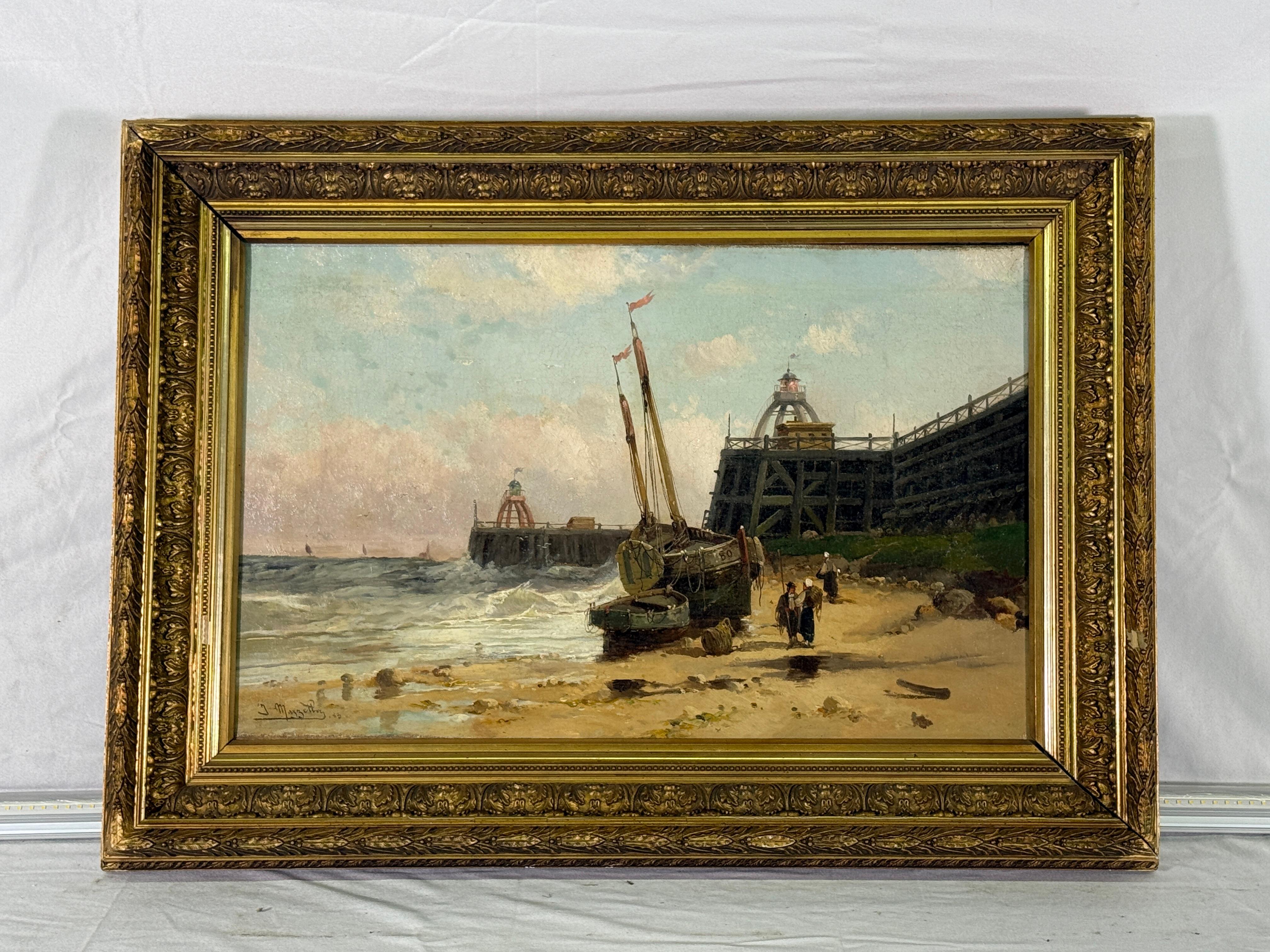 Late 19th Century French Oil Painting of 