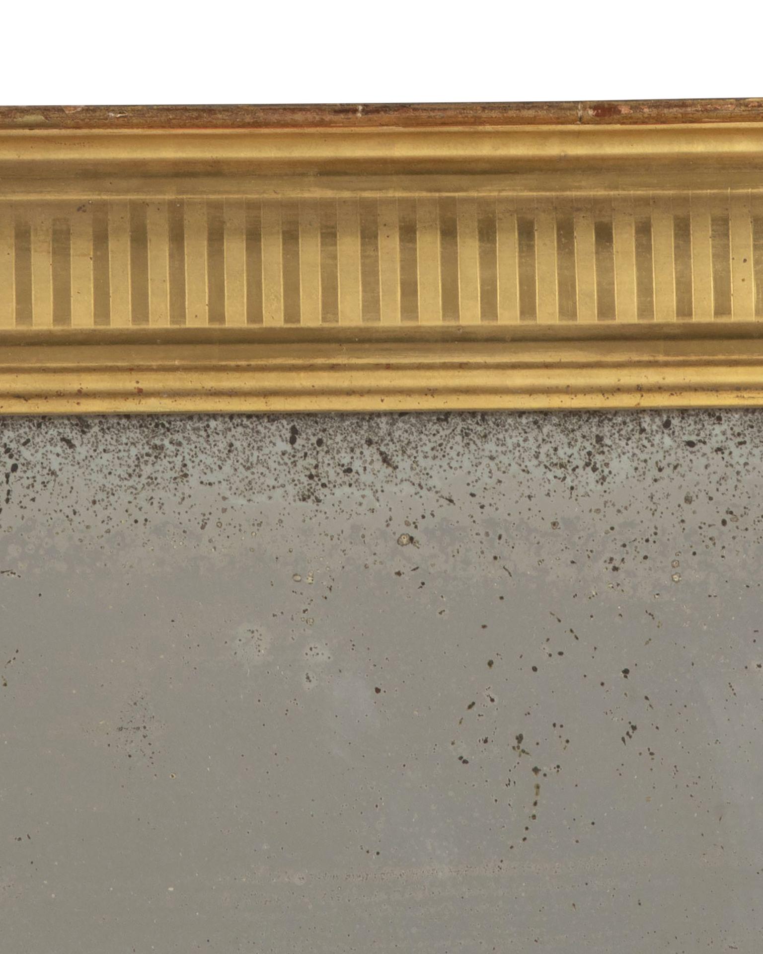 XIXe siècle Miroir doré original français de la fin du 19e siècle en vente