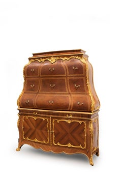 Late 19th Century French Ormolu Mounted Marquetry Cabinet by Henry Dasson