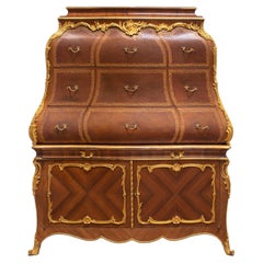 Armadio francese di fine Ottocento con intarsio montato ad ormolu di Henry Dasson