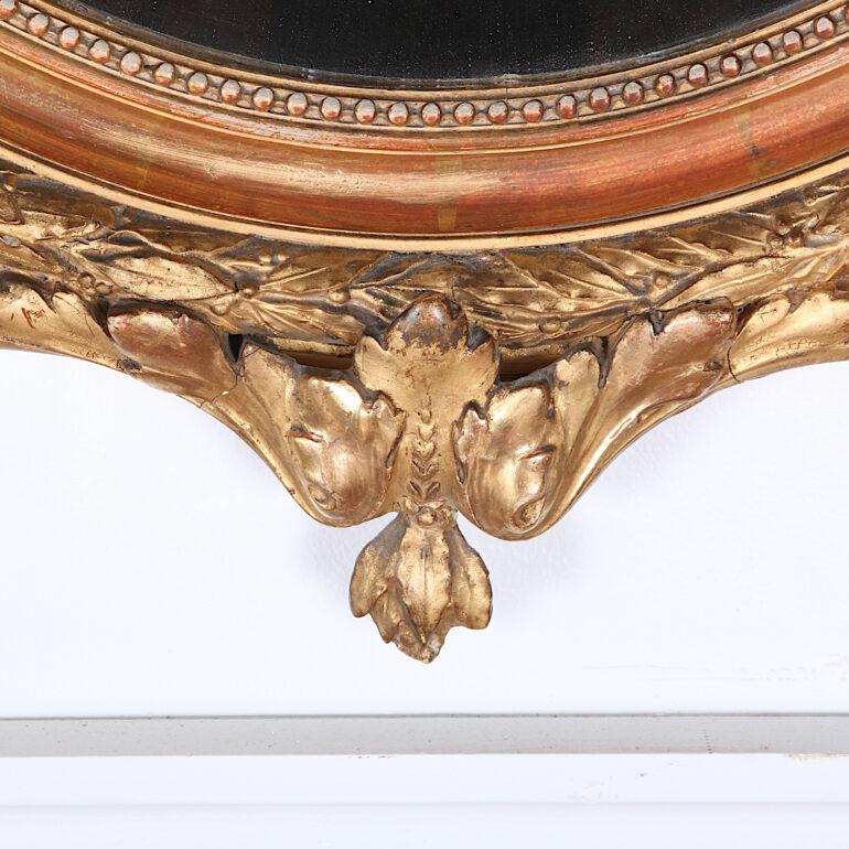 Late 19th Century French Oval Gilt Framed Louis XVI Mirror 1