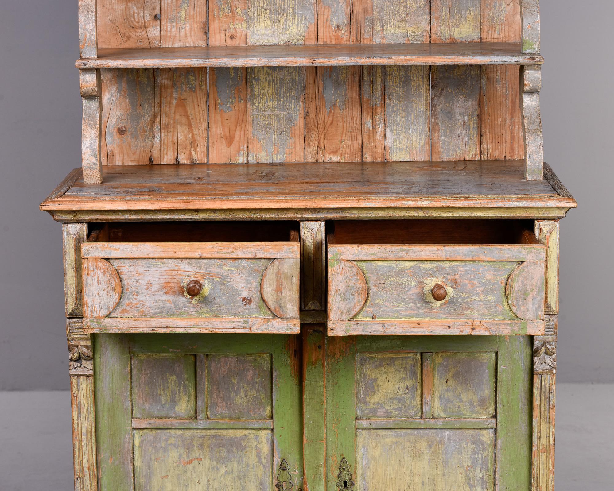 Wood Late 19th Century French Painted Cupboard