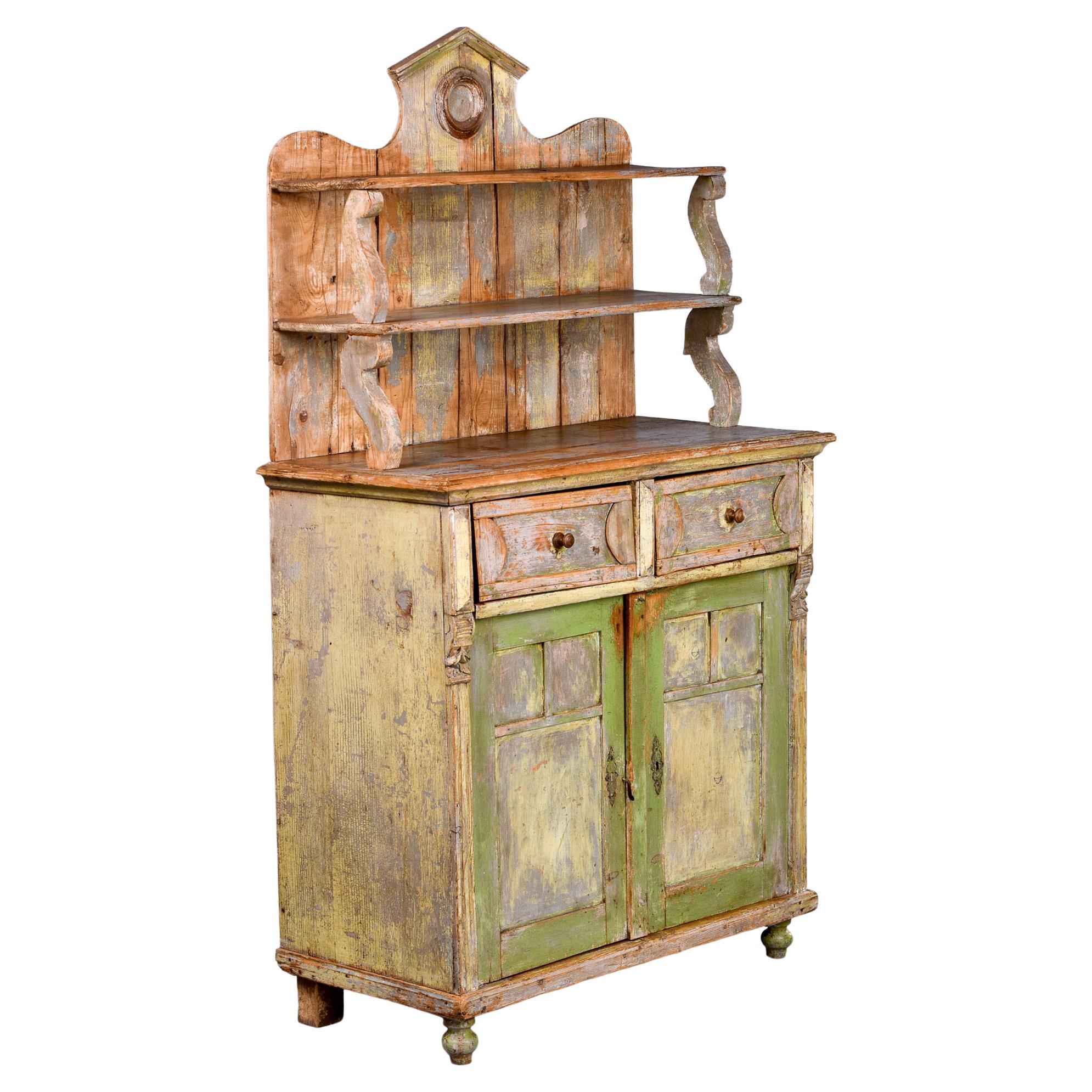 Late 19th Century French Painted Cupboard