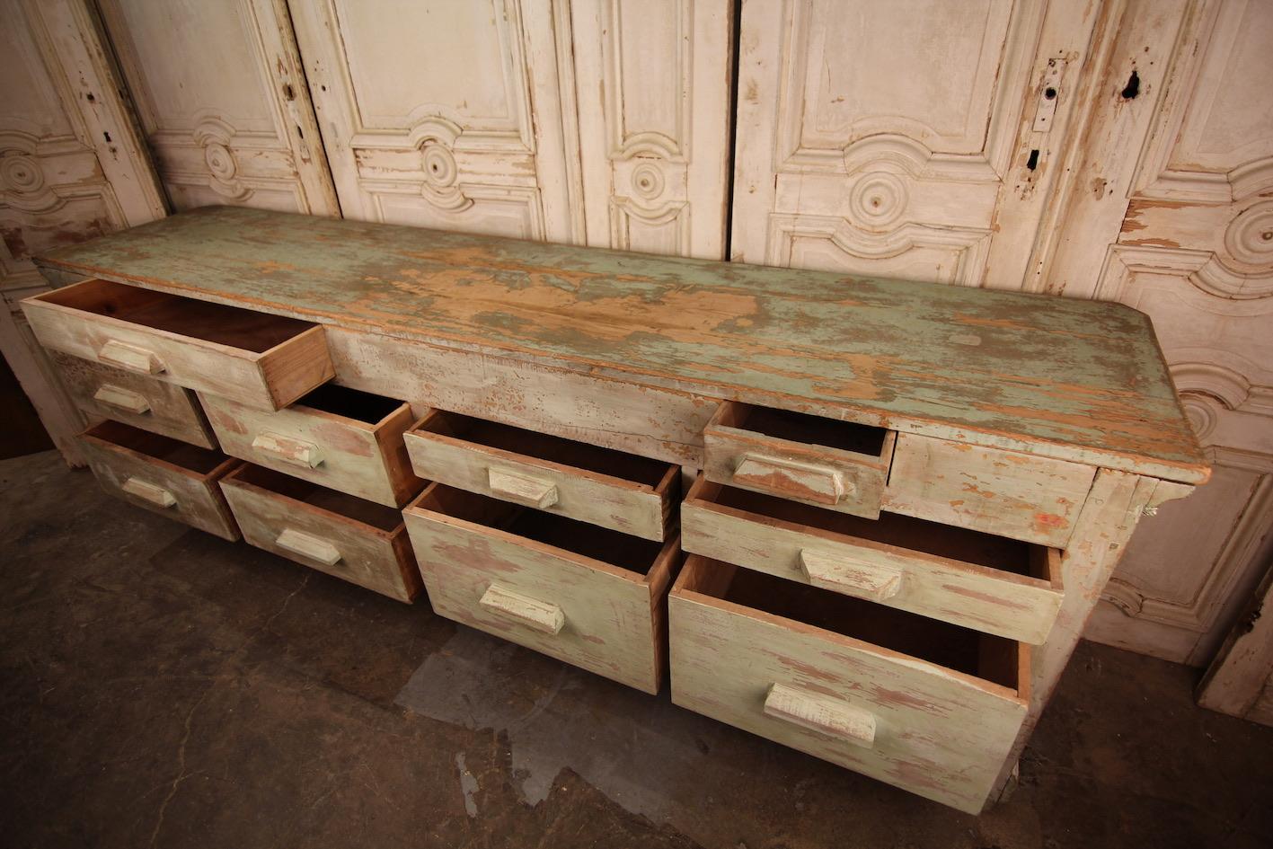 Late 19th Century French Painted Shop Counter 4