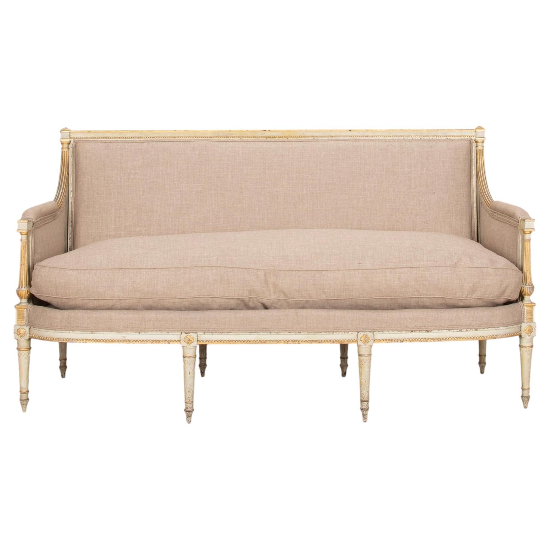 Late 19th Century French Painted Sofa