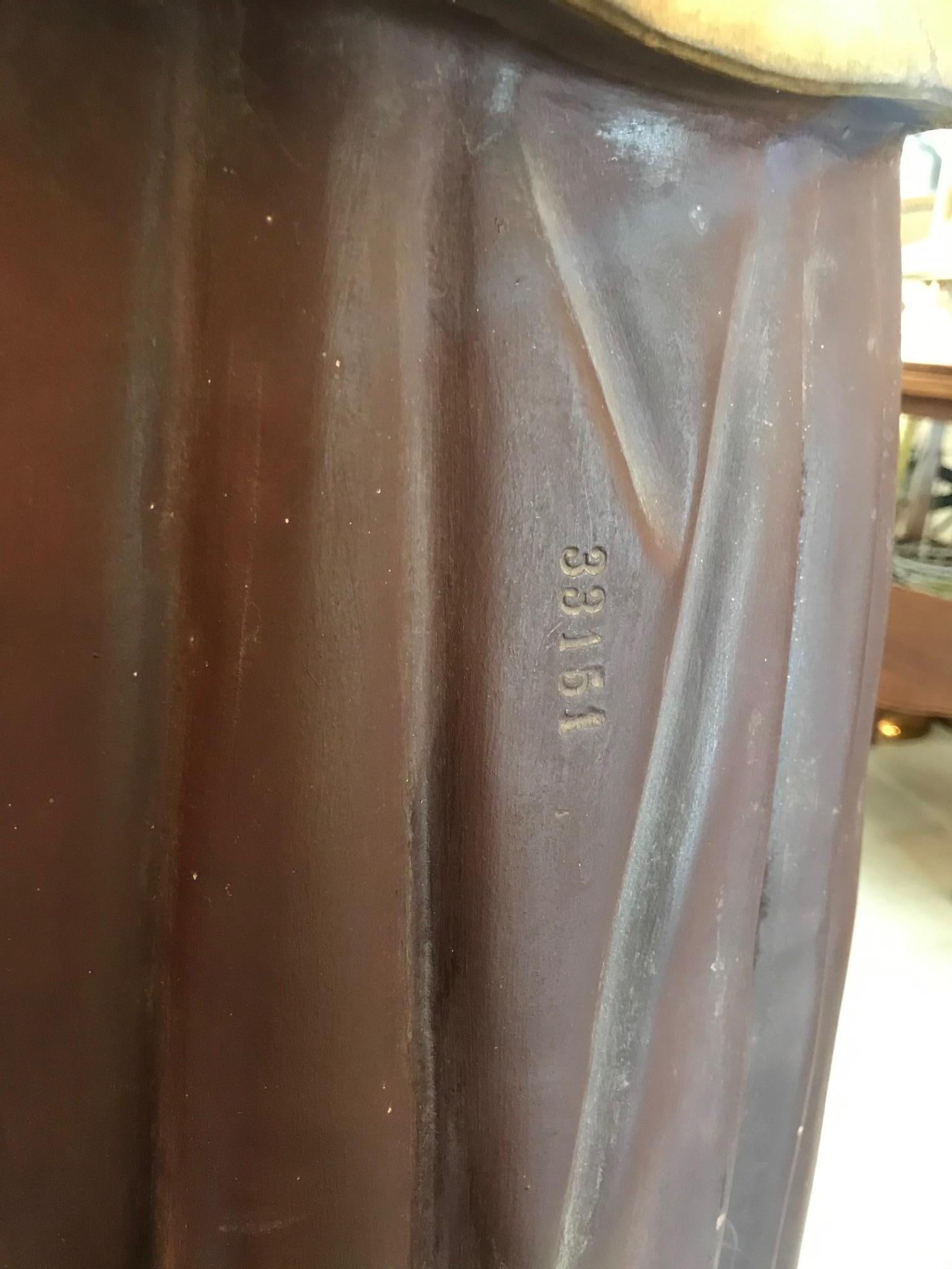 Late 19th Century French Painting Plaster Saint Roch Statue, 1884s 4