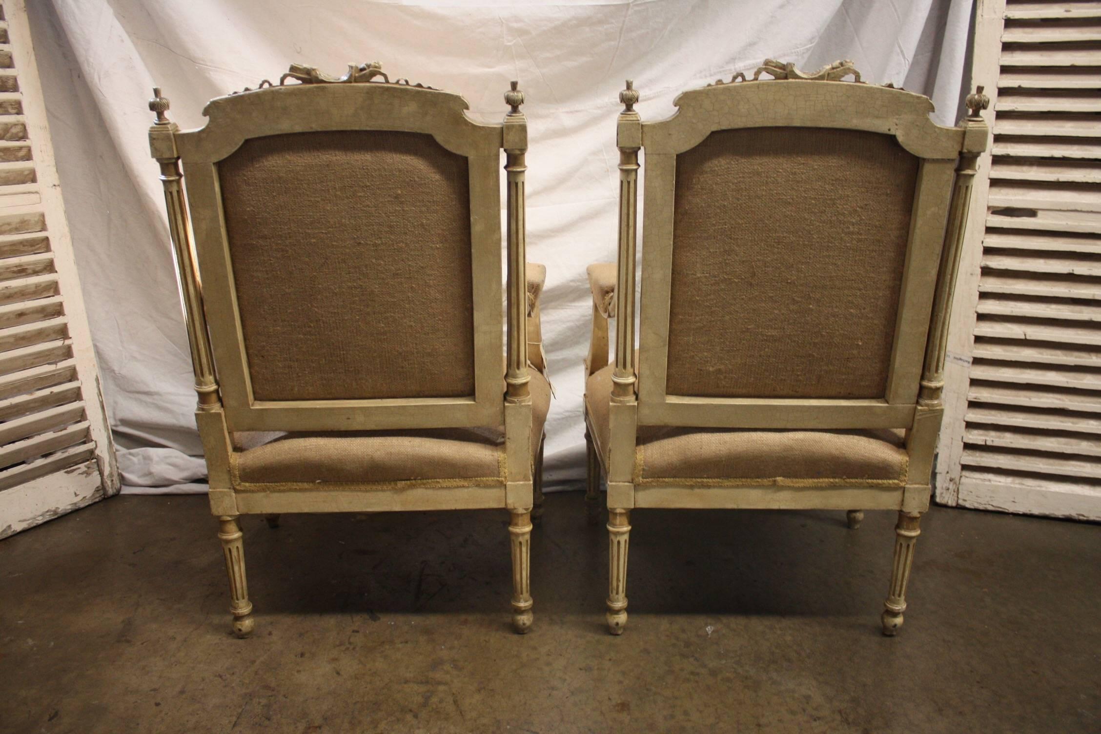 Late 19th Century French Pair of Armchairs 2