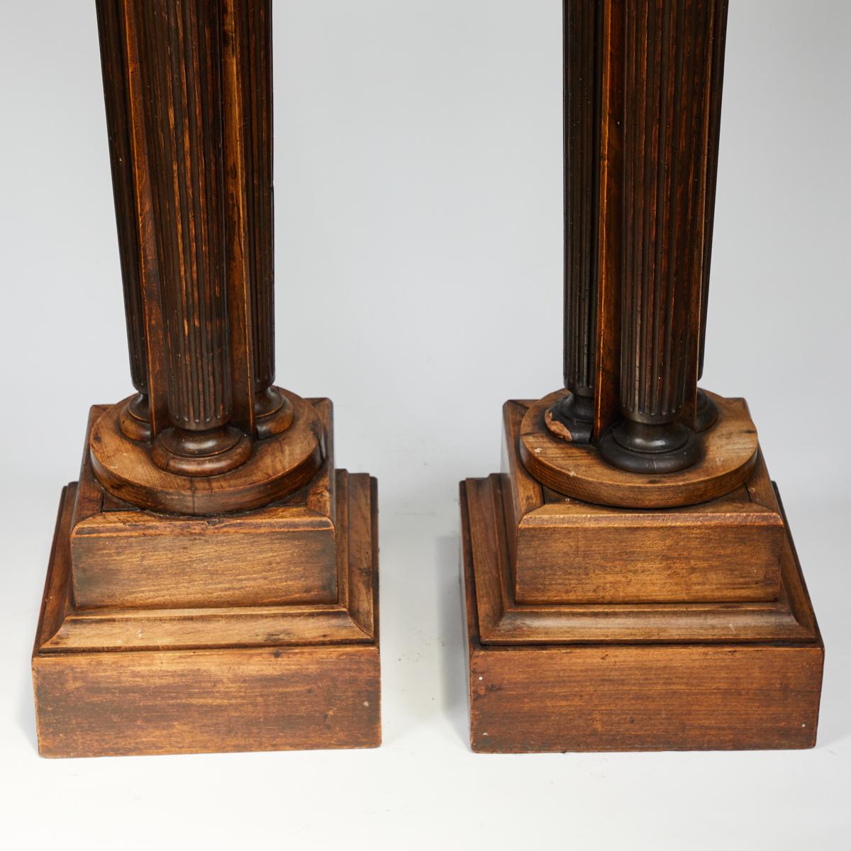 wooden plinth stand