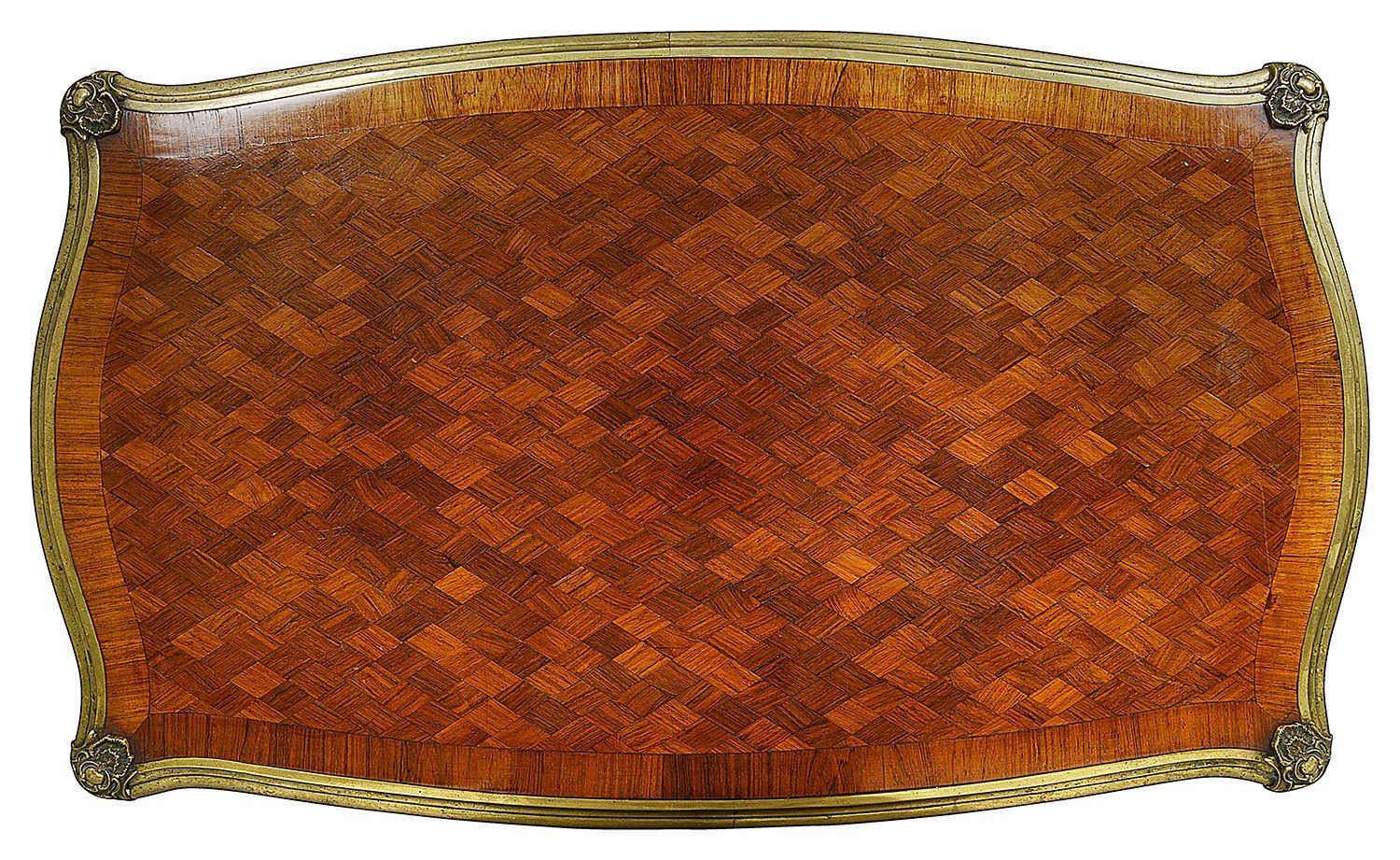 Late 19th Century French Parquetry Inalid Side / Coffee Table In Good Condition For Sale In Brighton, Sussex