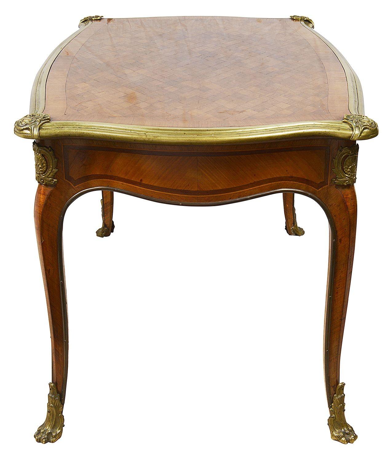 Mahogany Late 19th Century French Parquetry Inalid Side / Coffee Table For Sale