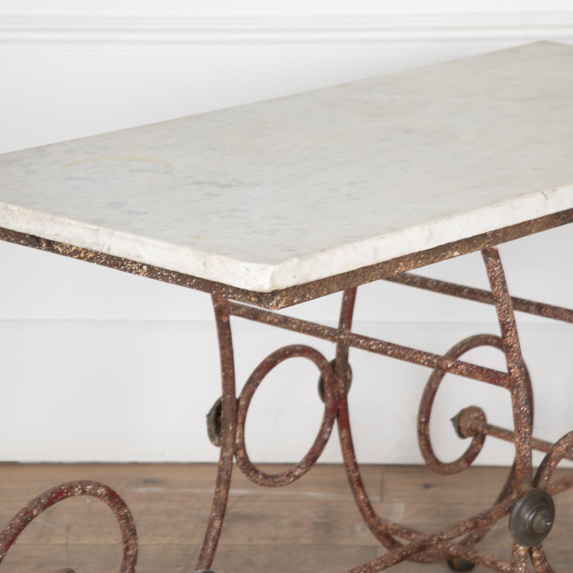 Country Late 19th Century French Patisserie Table For Sale