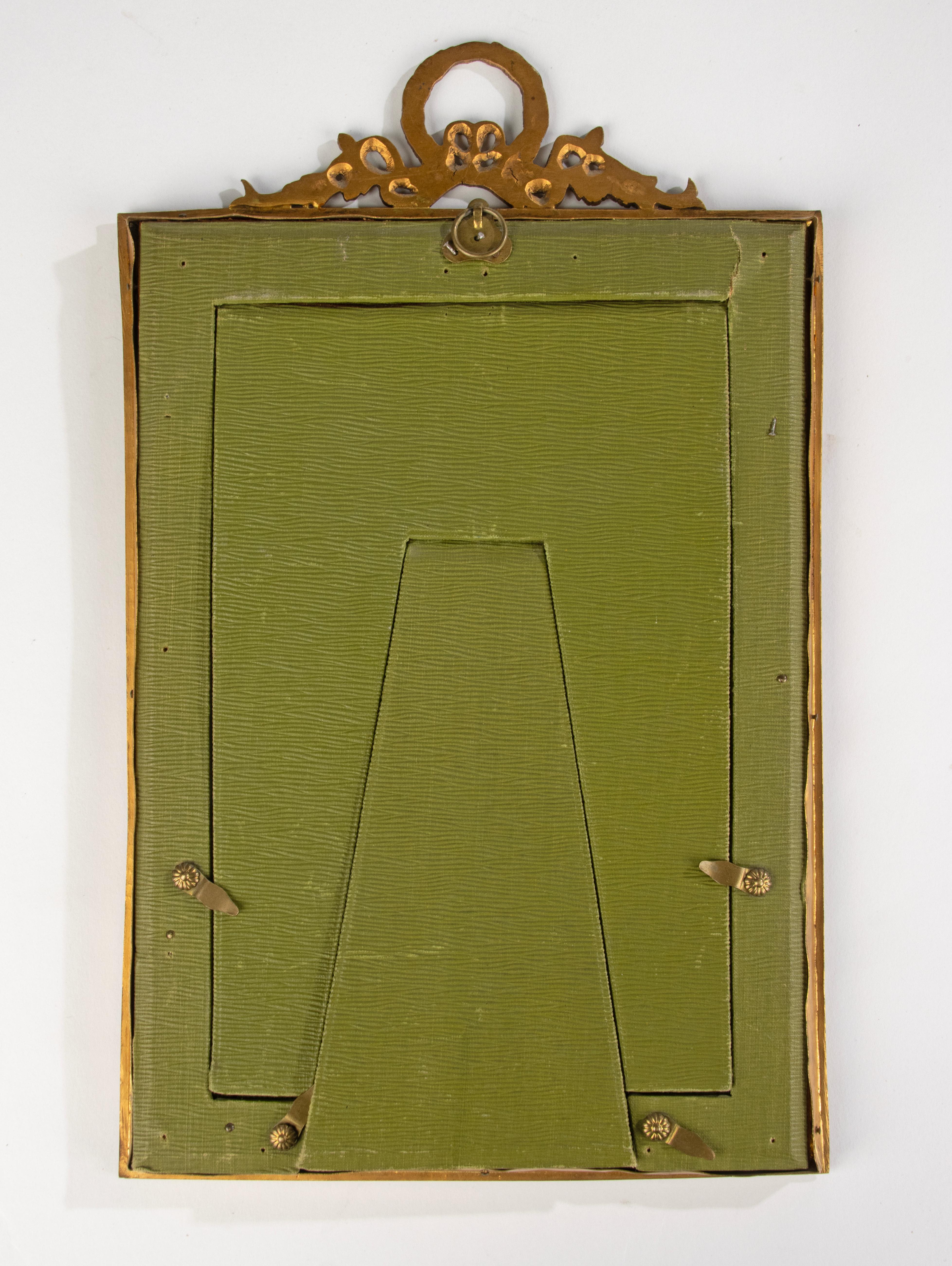 Late 19th Century French Picture Frame - Empire Style - Gilt Copper For Sale 11