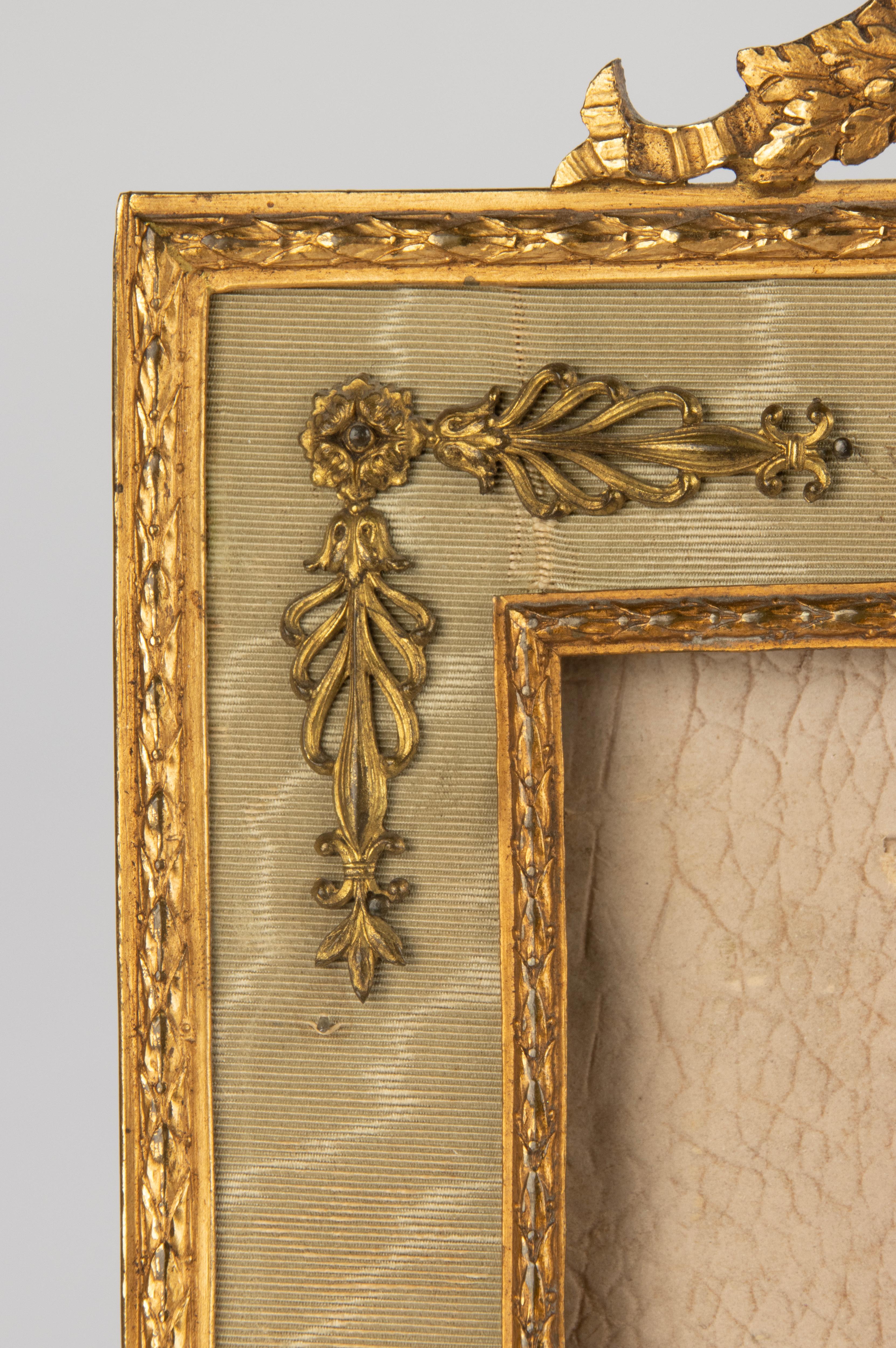 Late 19th Century French Picture Frame - Empire Style - Gilt Copper For Sale 2