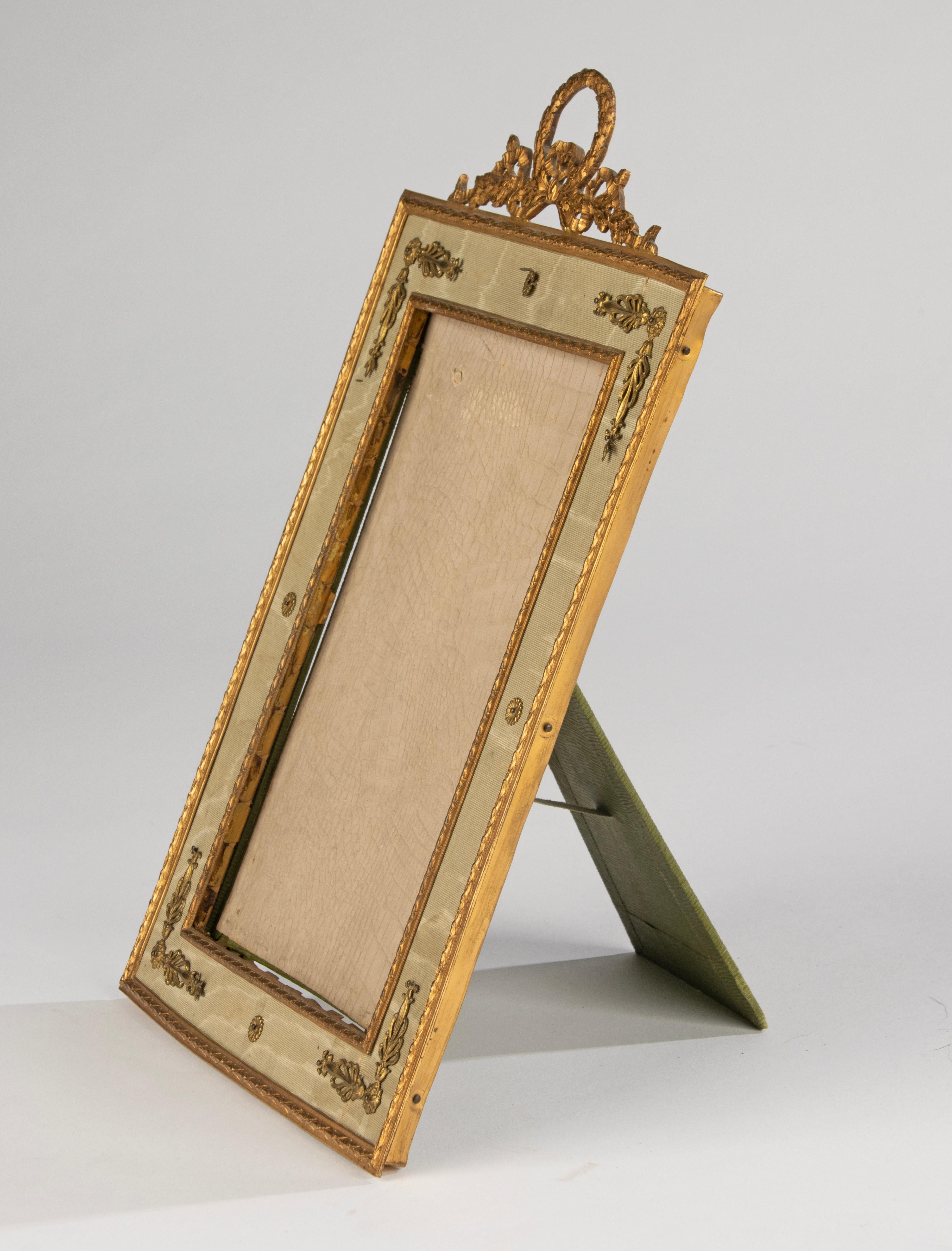 Late 19th Century French Picture Frame - Empire Style - Gilt Copper For Sale 3