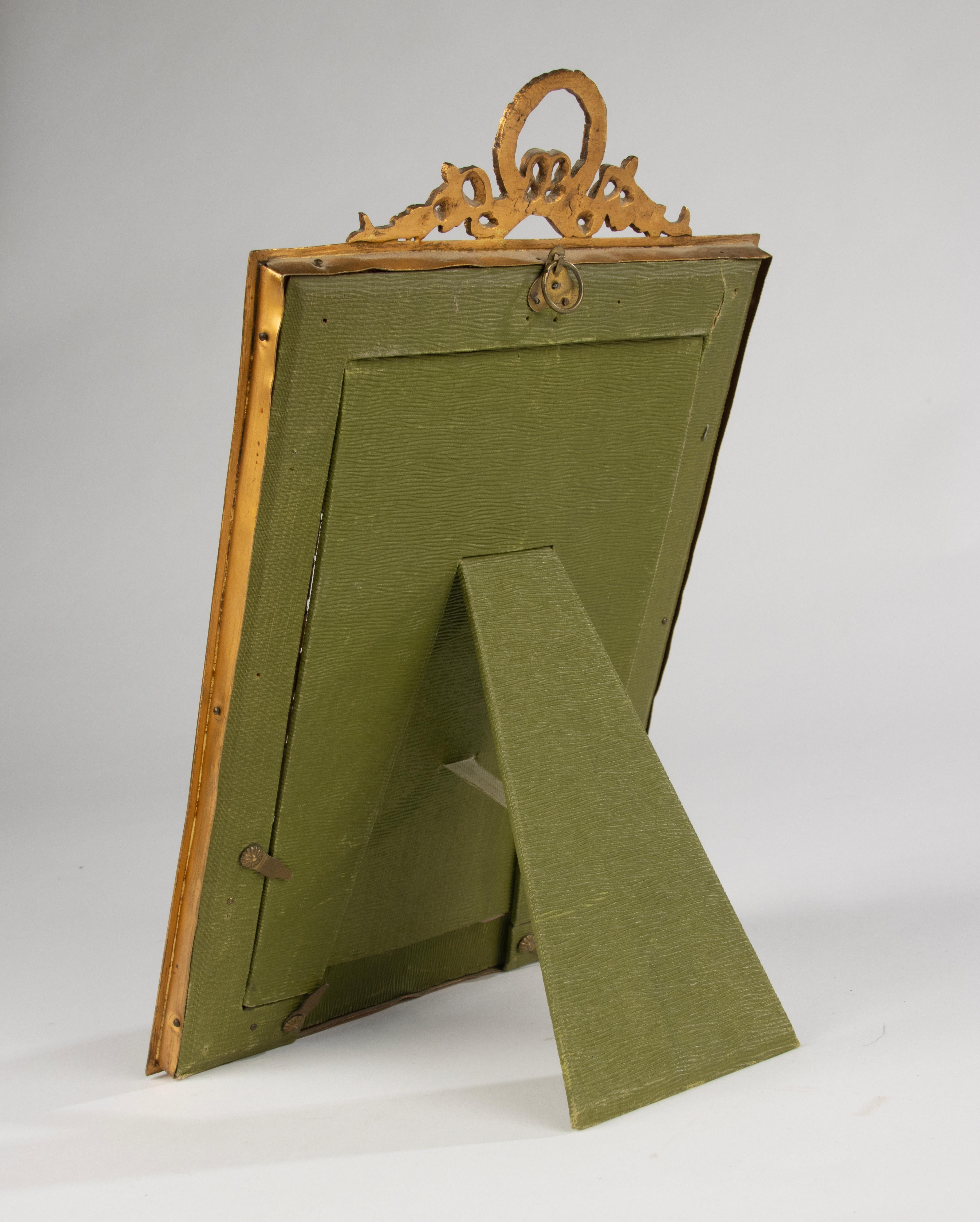 Late 19th Century French Picture Frame - Empire Style - Gilt Copper For Sale 6