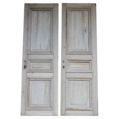 Late 19th Century French Pine Doors, Set of 2