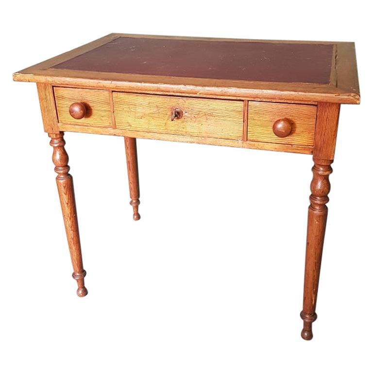Late 19th Century French Pine Writing Table For Sale At 1stdibs