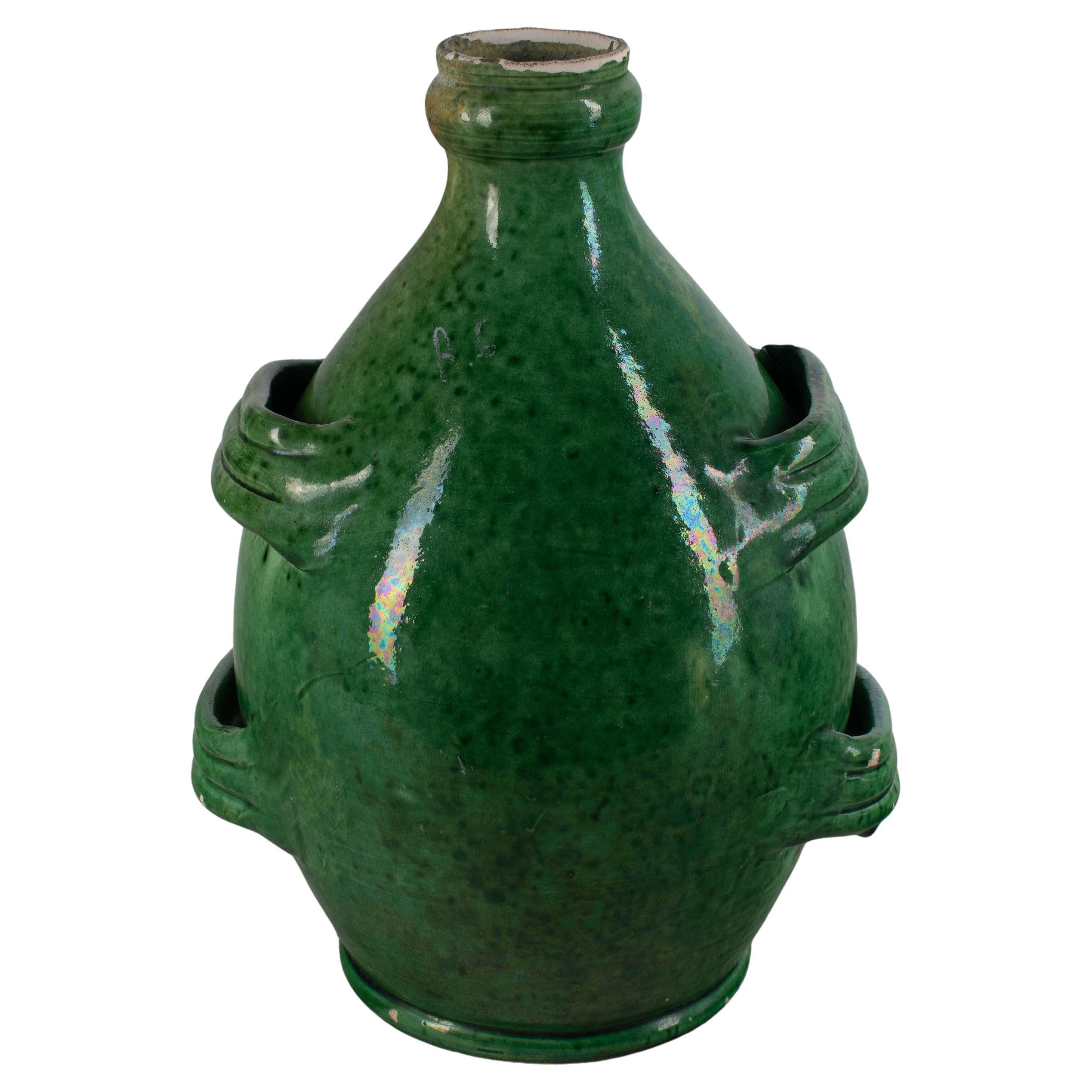 Late 19th Century French Pottery Conscience Vallauris 11.75"high
