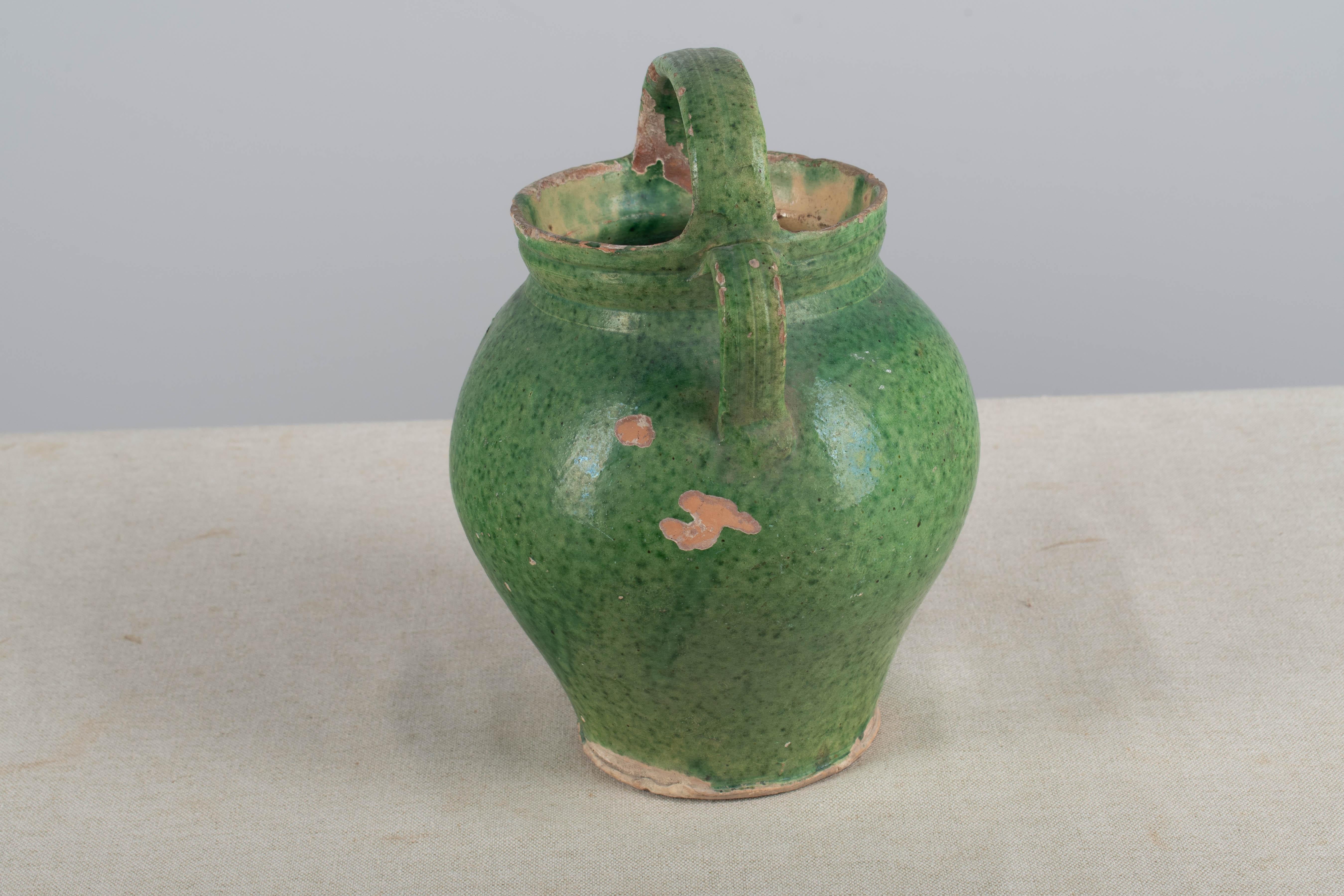 Late 19th Century French Pottery Green Glazed 10