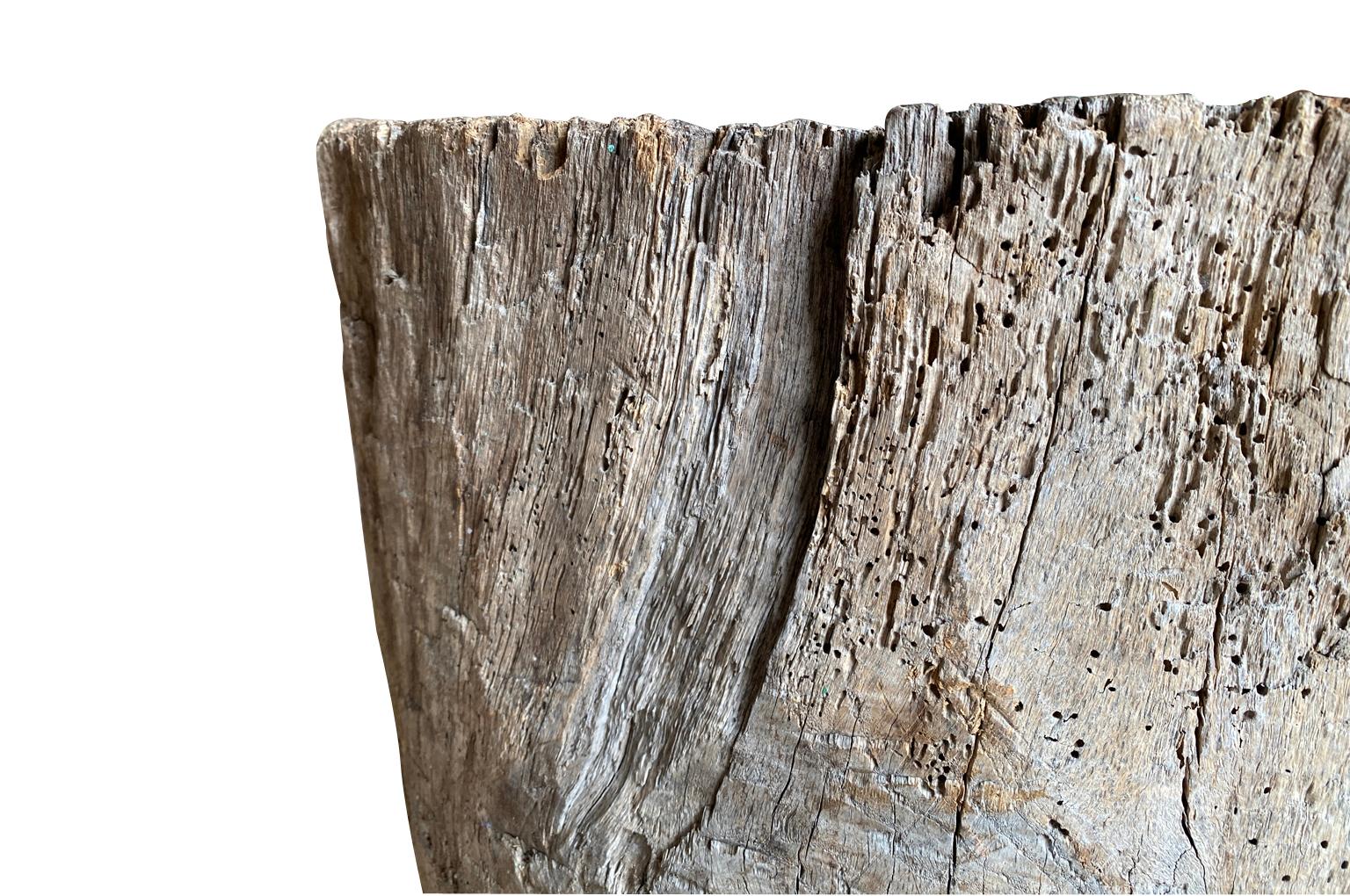 Chêne Billot primitif français de la fin du 19e siècle - planche à découper en vente