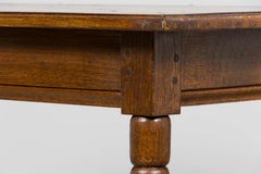 Late 19th Century French Provincial Oak Farm Table