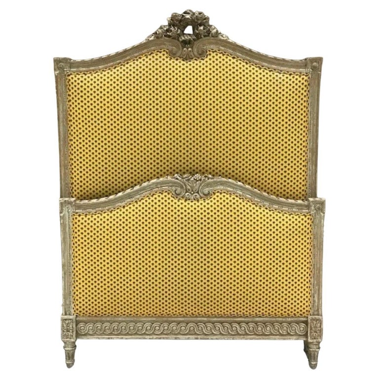 Late 19th Century French Provincial Twin Bed Headboard and Footboard at