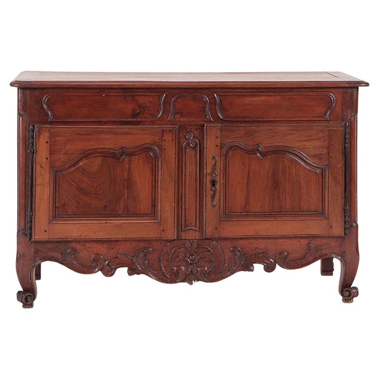 Late 18th Century, French, Provincial Walnut Buffet For Sale at 1stDibs
