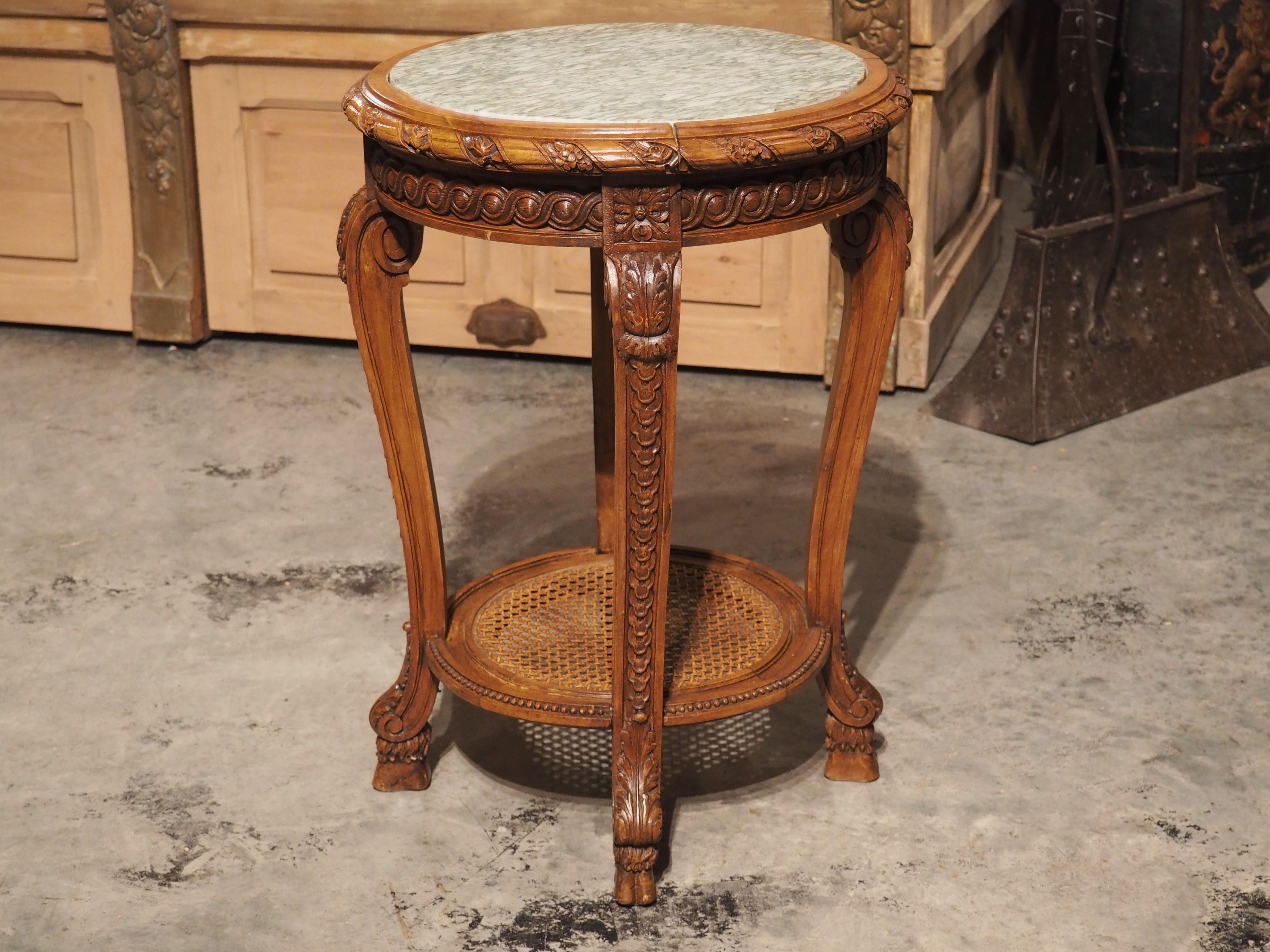 Late 19th Century French Regence Style Marble Top Side Table For Sale 8