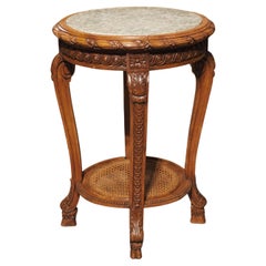 Late 19th Century French Regence Style Marble Top Side Table