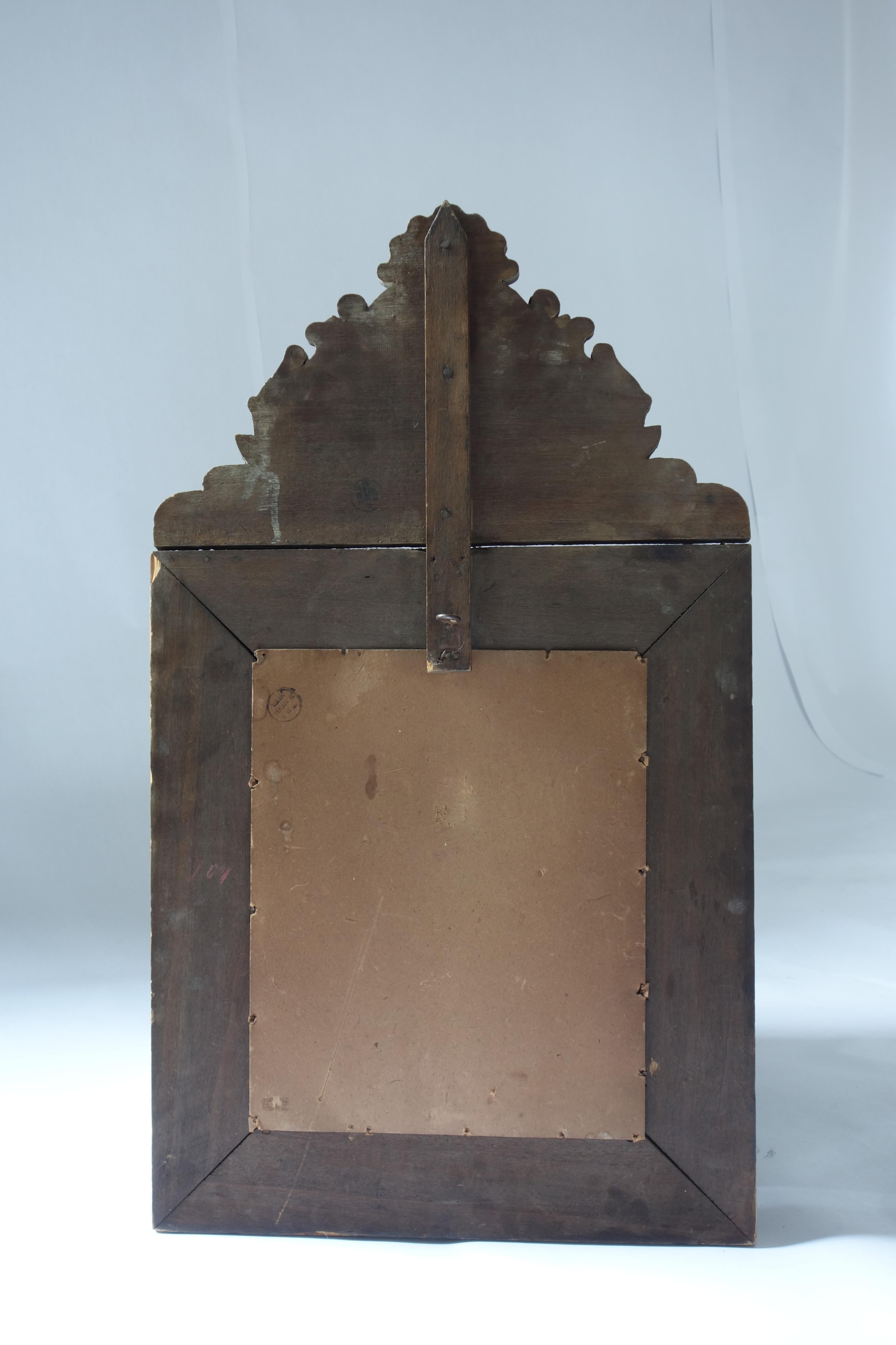 Late 19th Century French Repoussé Mirror For Sale 1