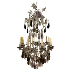 Antique Late 19th Century French Rock Crystal Chandelier
