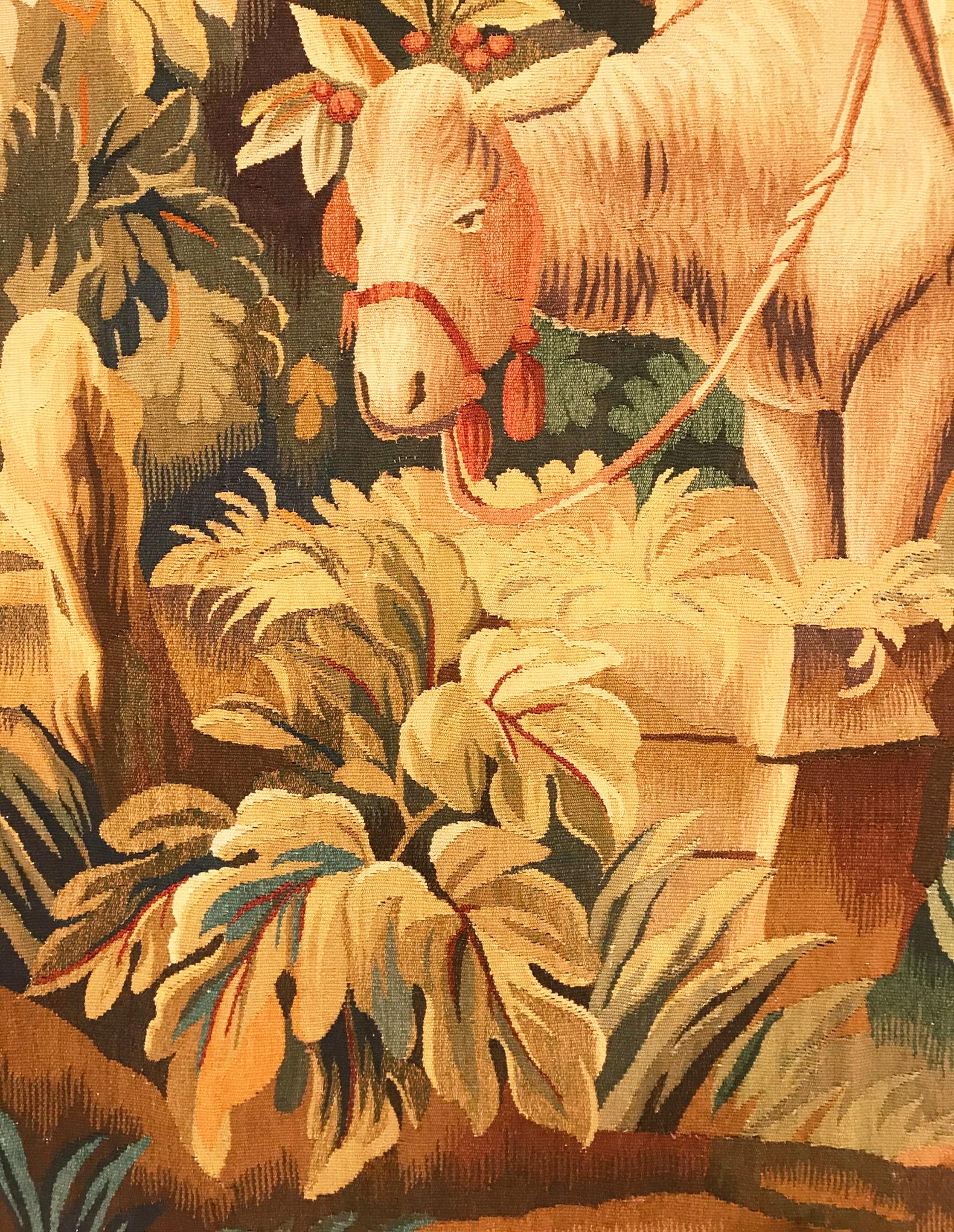 Tapisserie rustique française de la fin du XIXe siècle Bon état - En vente à New York, NY
