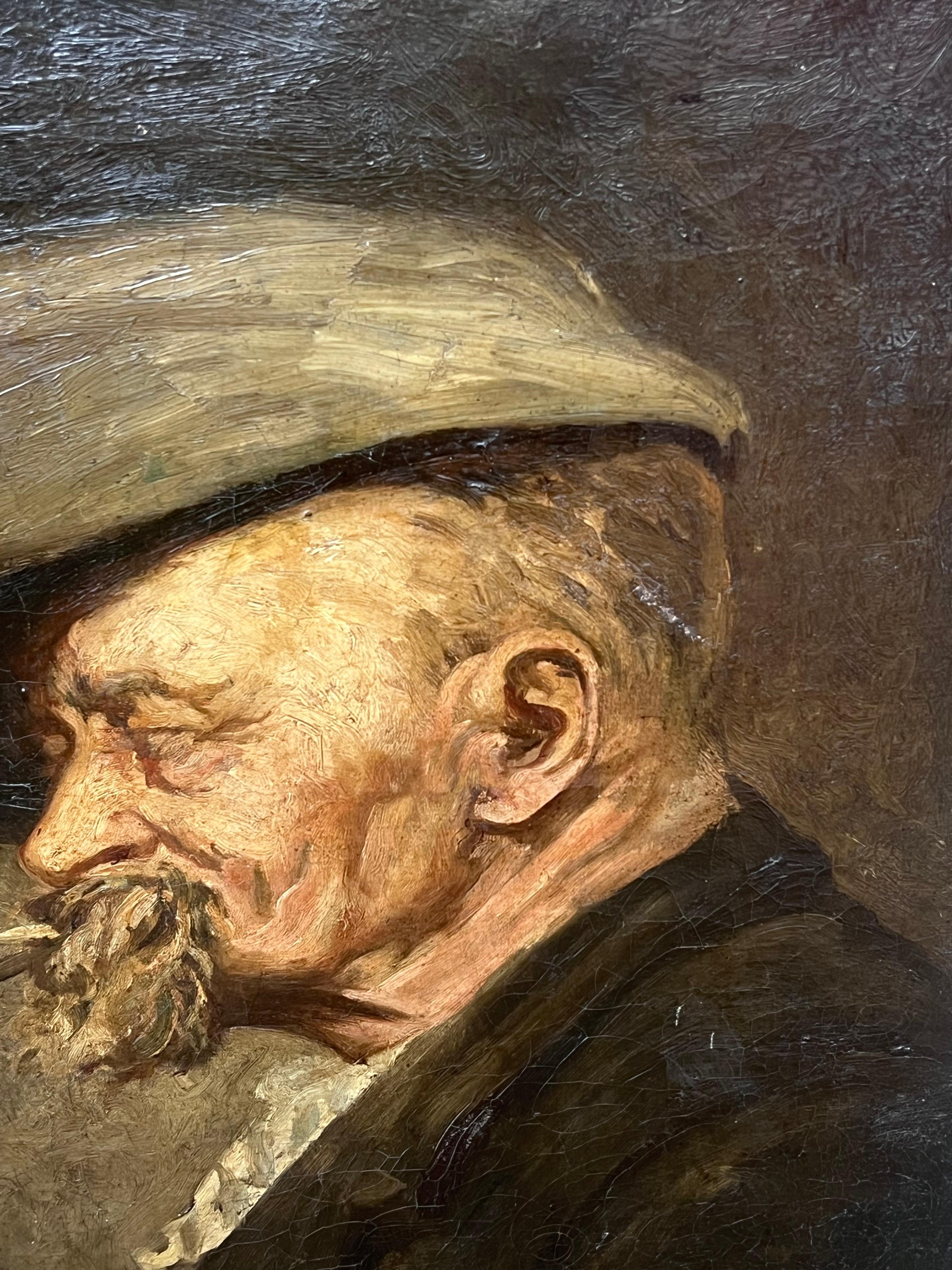 Französischer Impressionist des späten 19.
Der Pfeifenraucher 
Öl auf Leinwand, ungerahmt
Leinwand: 22 x 18 Zoll
Provenienz: Privatsammlung, Paris
Condit: sehr guter Zustand

Für weitere Informationen wenden Sie sich bitte an uns, wenn Sie Fragen