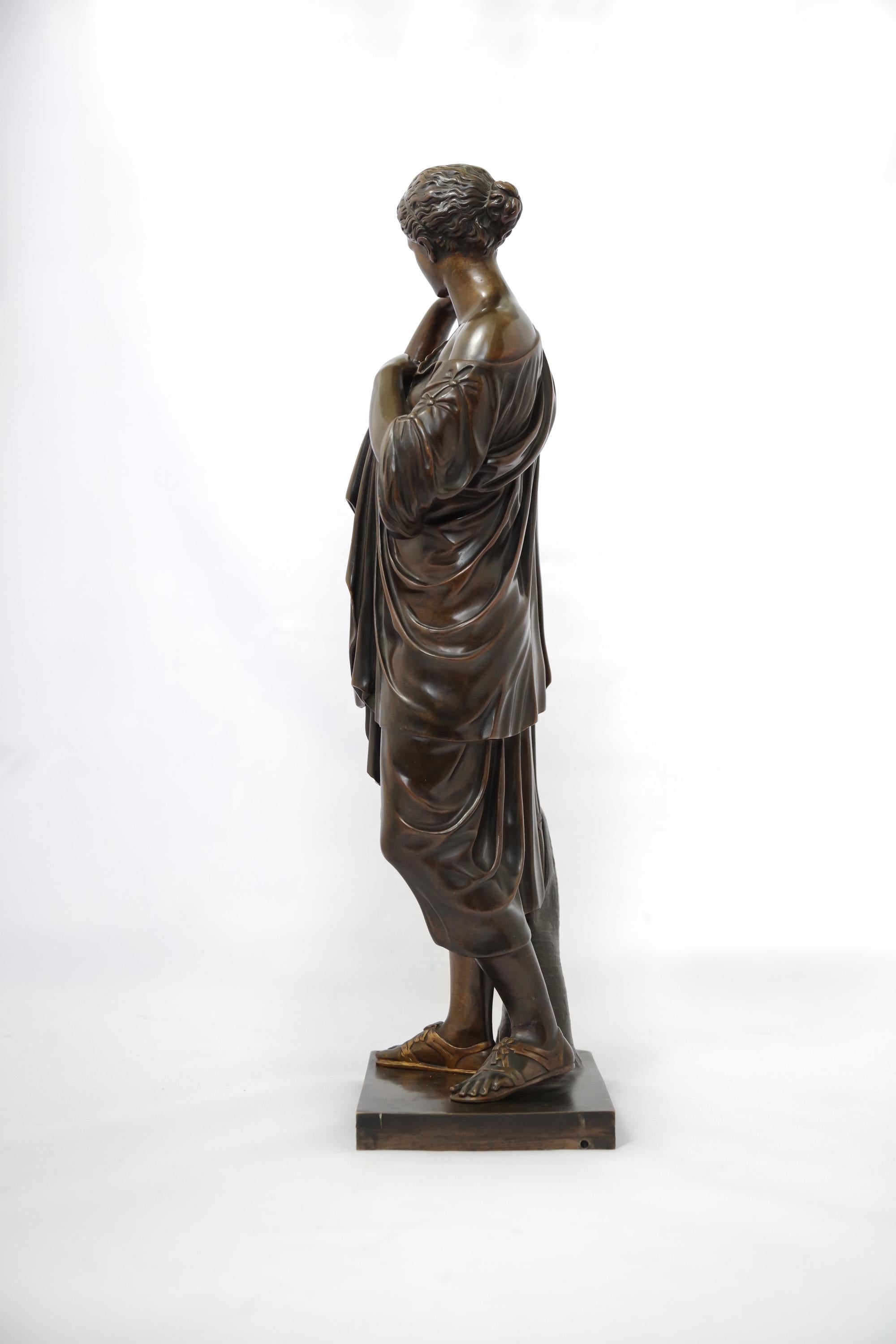 Neoclassical Late 19th Century French Sculpture of Diana di Gabii For Sale