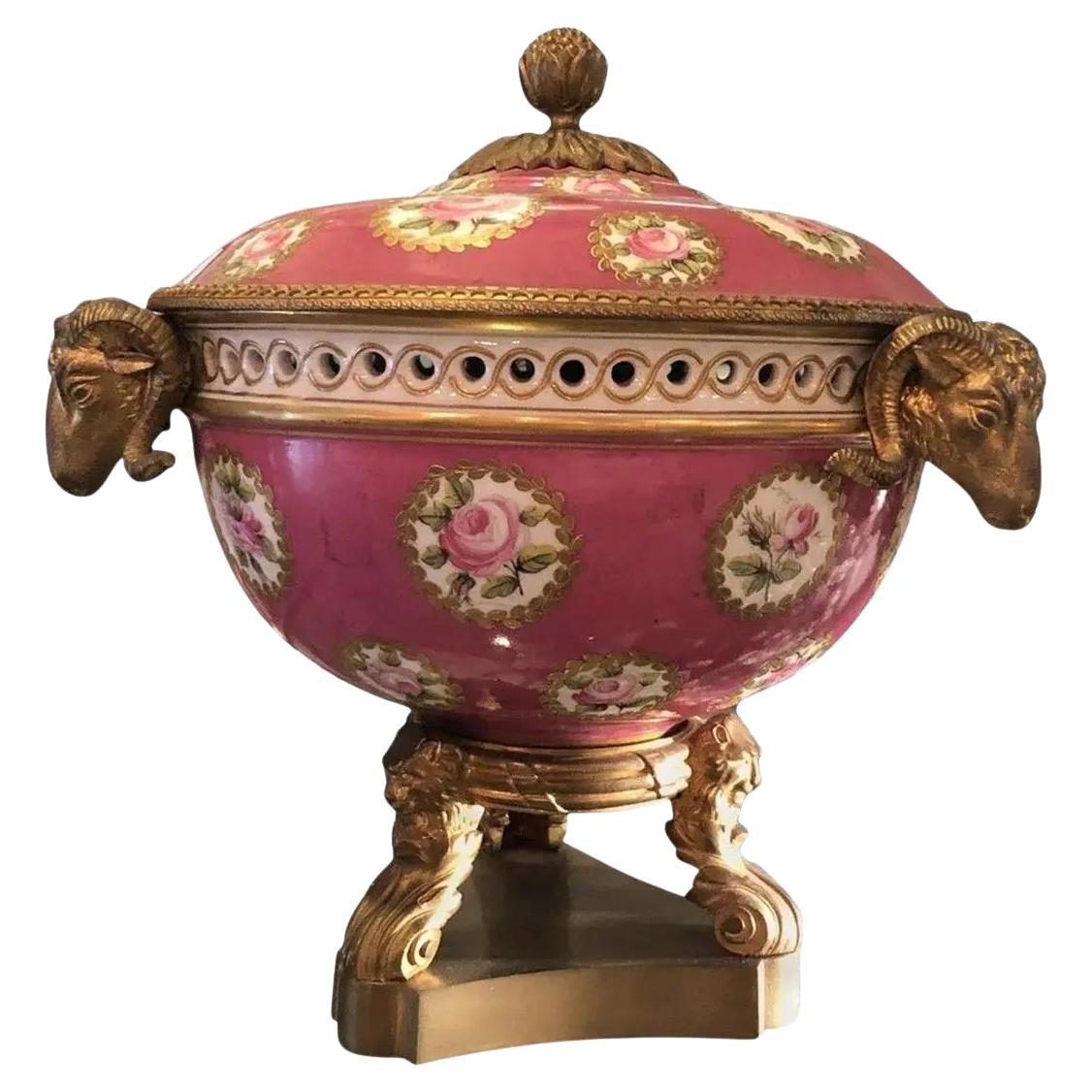 Late 19th Century French Serves Mounted Potpourri For Sale