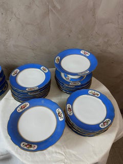 Late 19th century French Set of Edmond Honoré Porcelain, 1880s