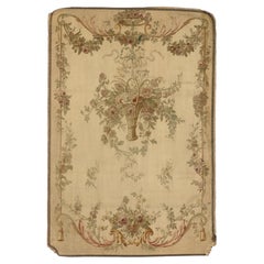 Late 19th Century French Silk Aubusson Tapestry Masterpiece of Rococo Elegance
