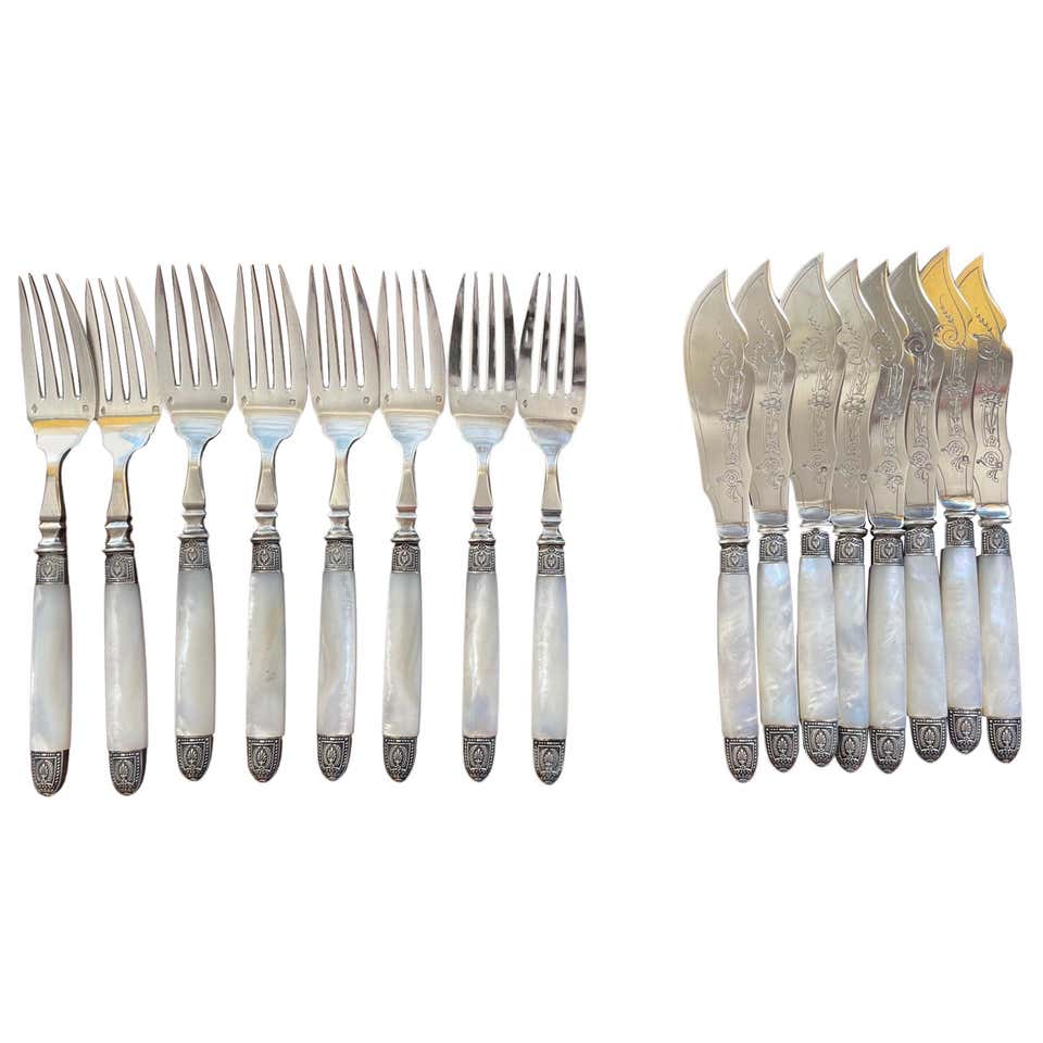 Early 20th century Shell Pattern Silver Plate Christofle Menagère ...