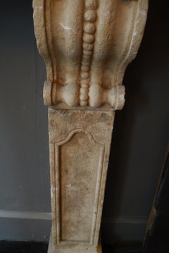 Late 19th Century French Stone Mantel Piece
