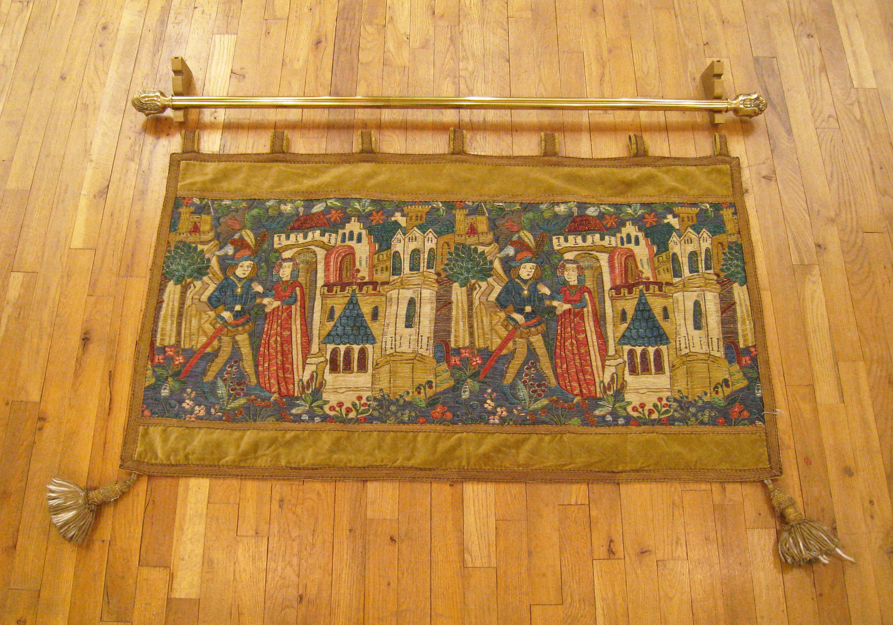 Hand-Woven Late 19th Century French Tapestry For Sale