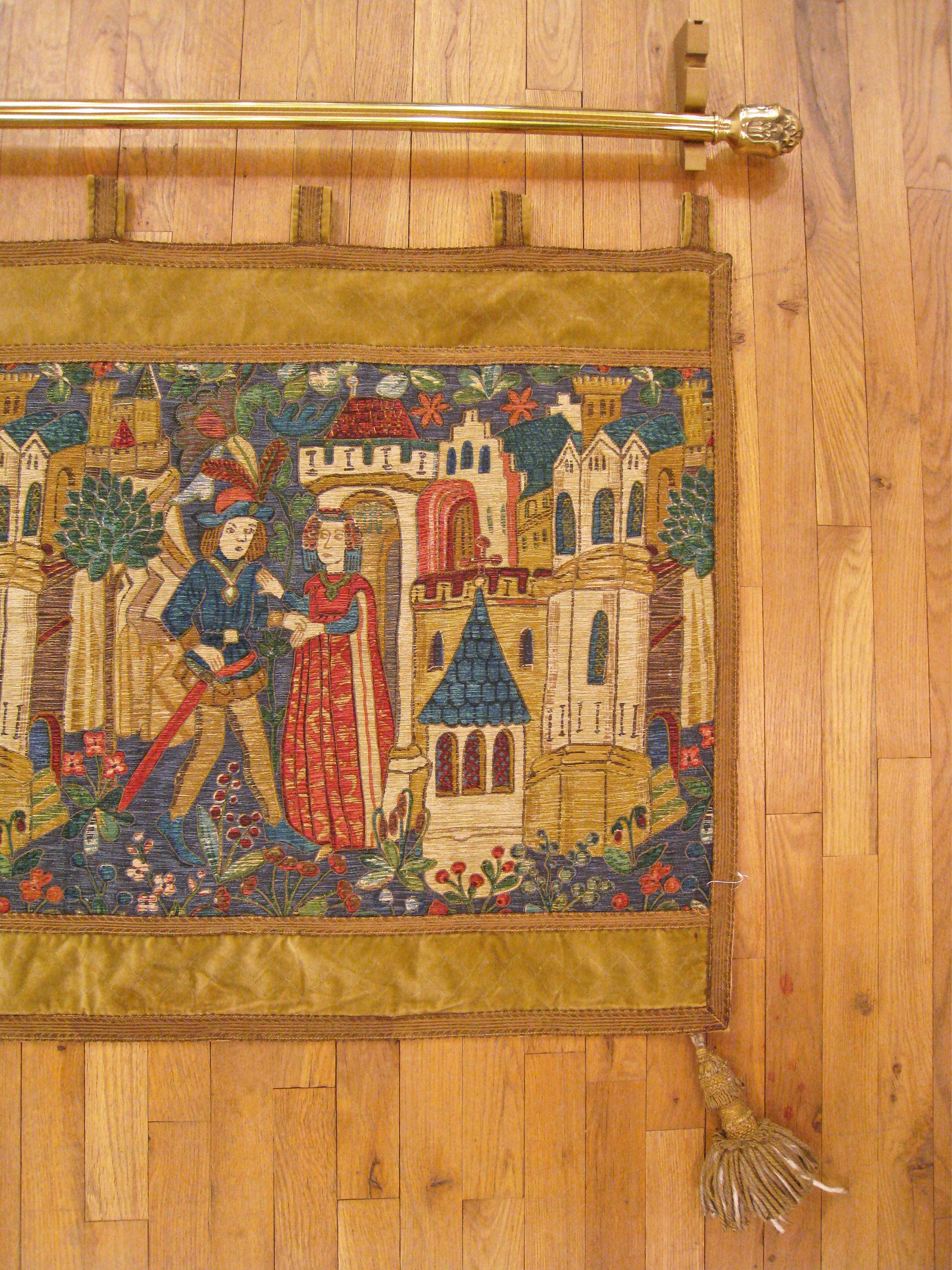 Wool Late 19th Century French Tapestry For Sale