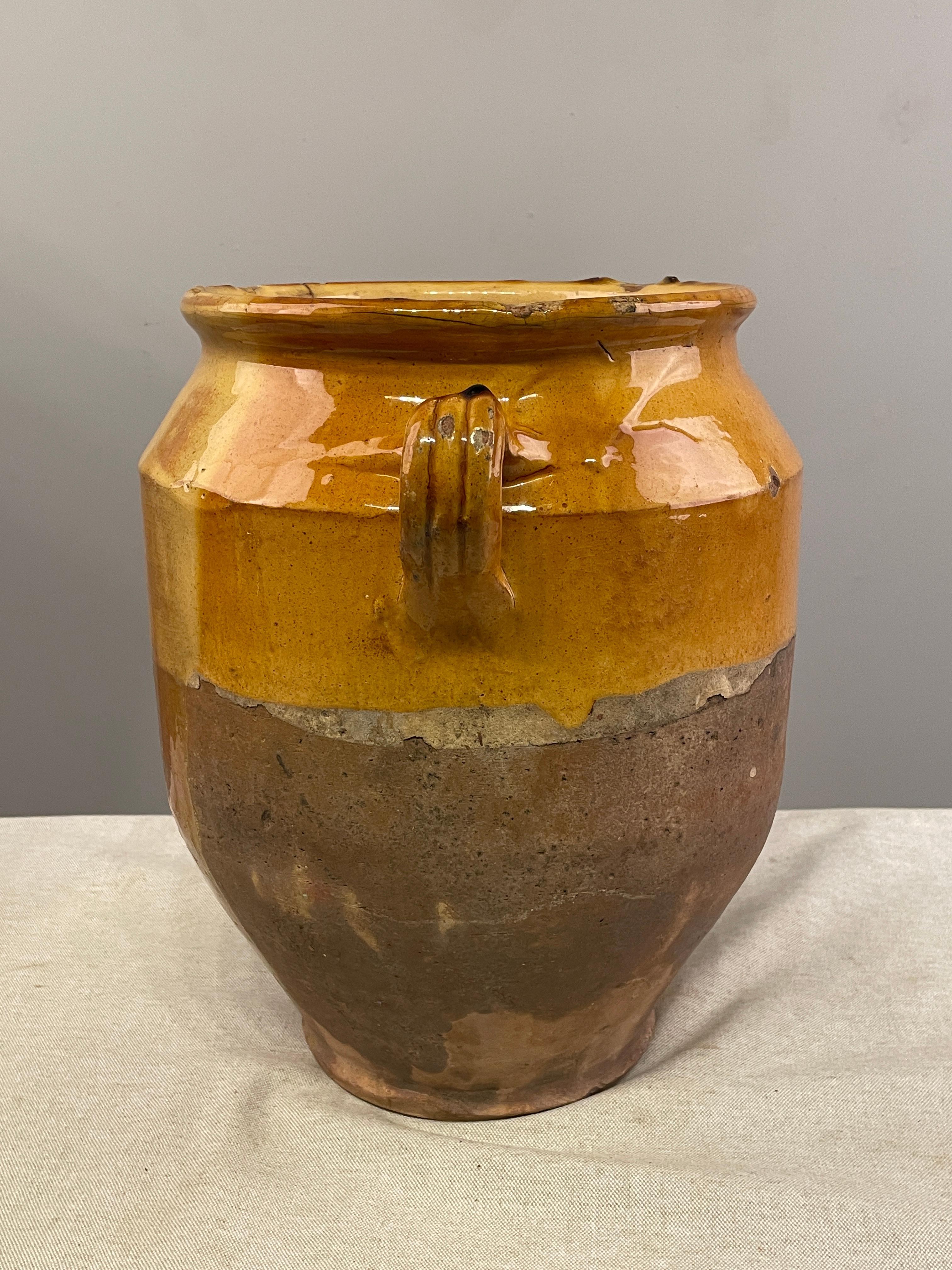 European Late 19th Century French Terracotta Confit Pot For Sale