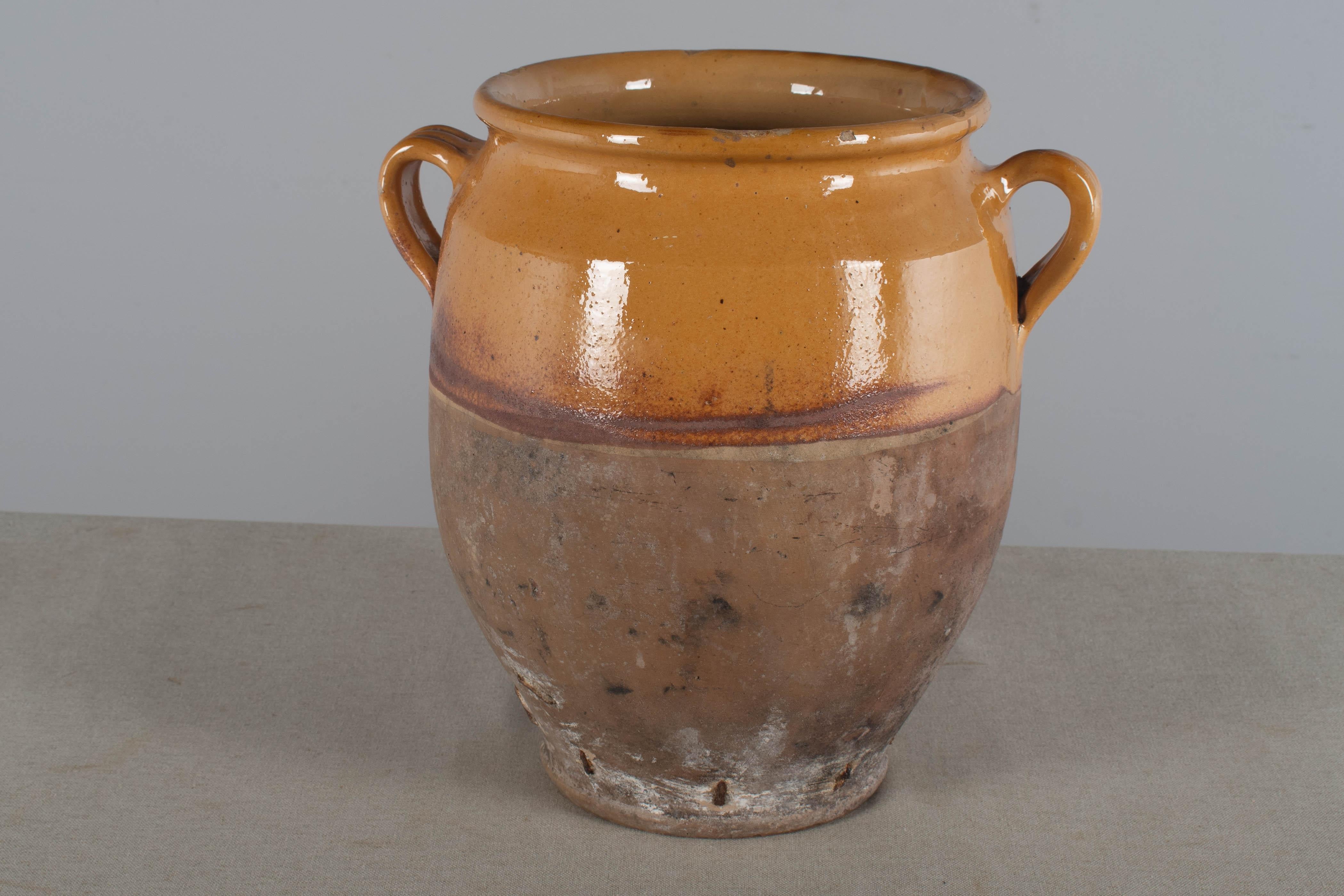 Late 19th century French Terracotta Vase or Pot à confit 11.5