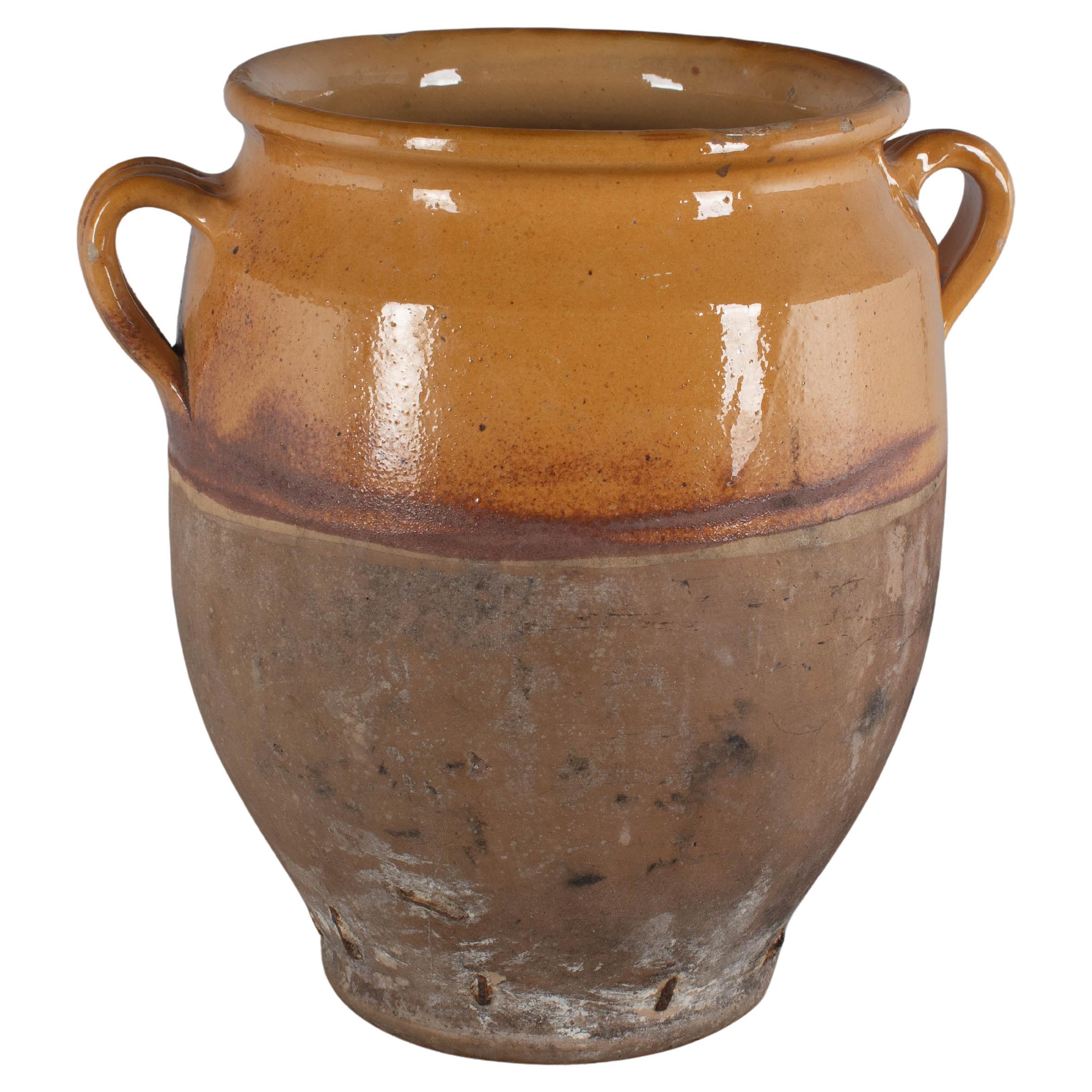 Late 19th century French Terracotta Vase or Pot à confit