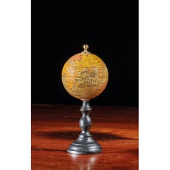 Late 19th Century French Terrestrial Desk Small Globe