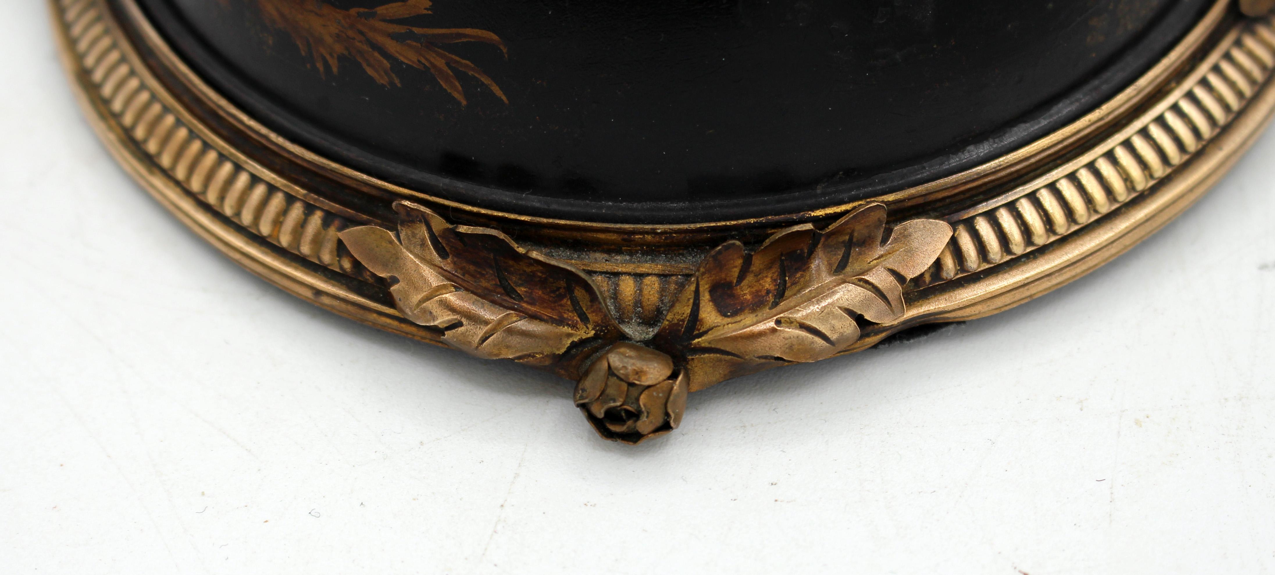 Late 19th Century French Treen Inkwell with Pen Holder For Sale 1